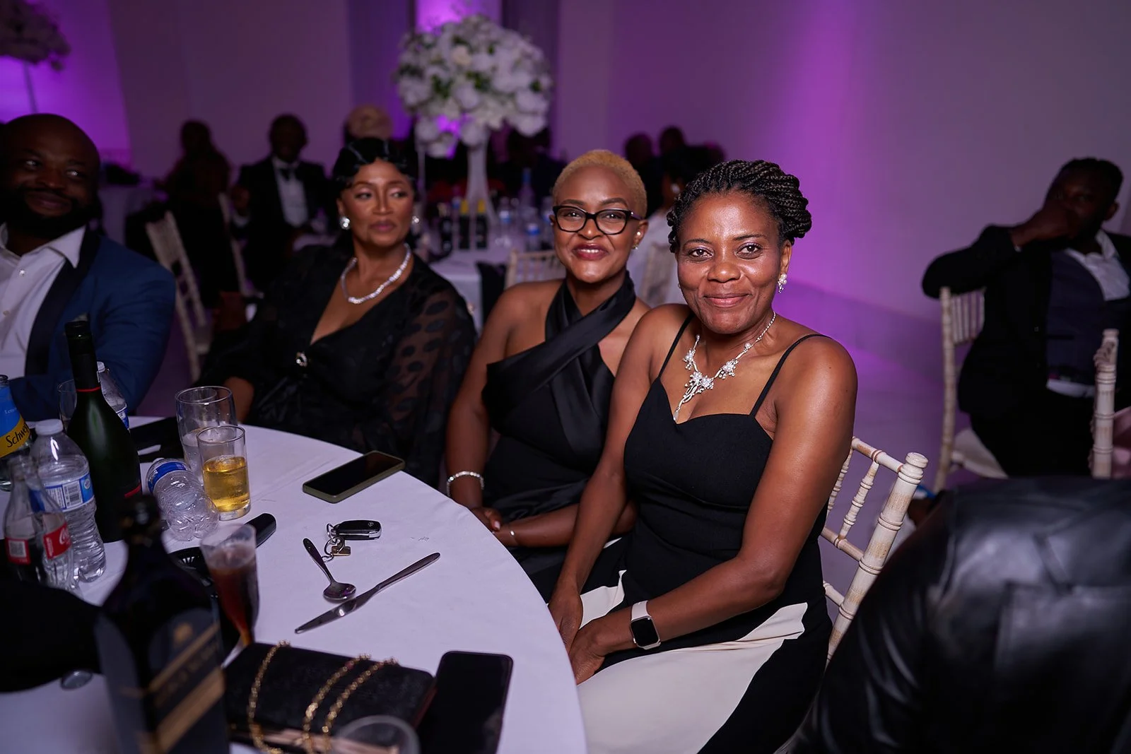 Guest at a wedding reception