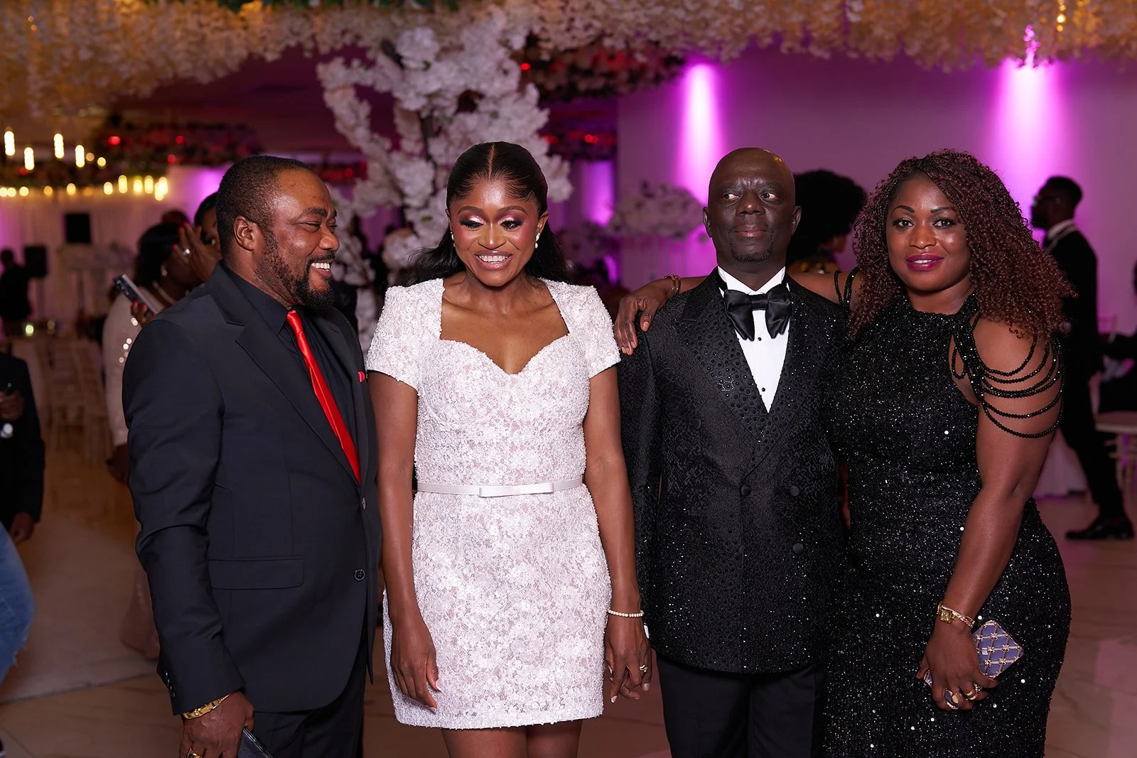 Guest at a wedding reception