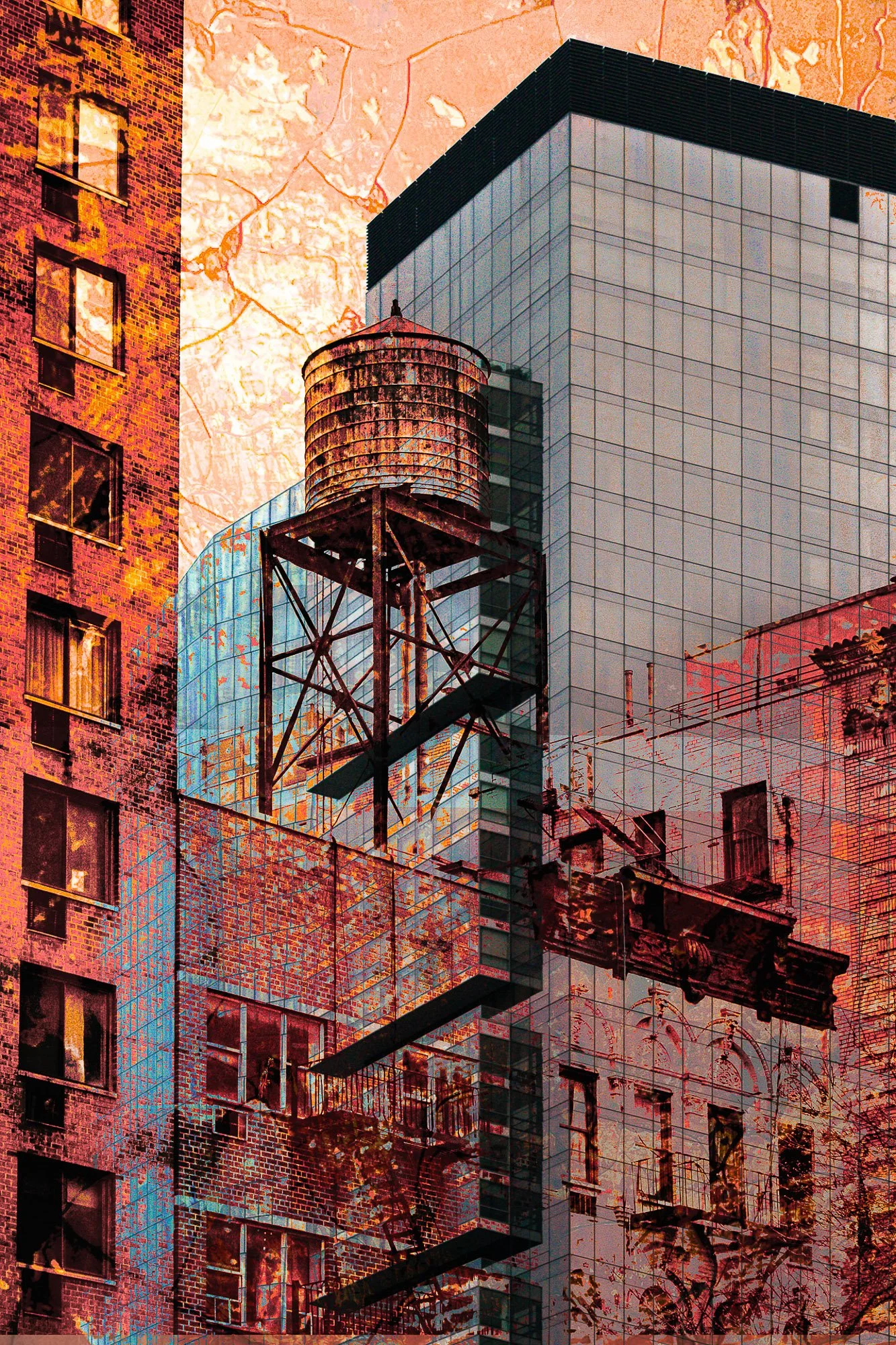 Juxtaposition NYC `1 by Vicky McGrath