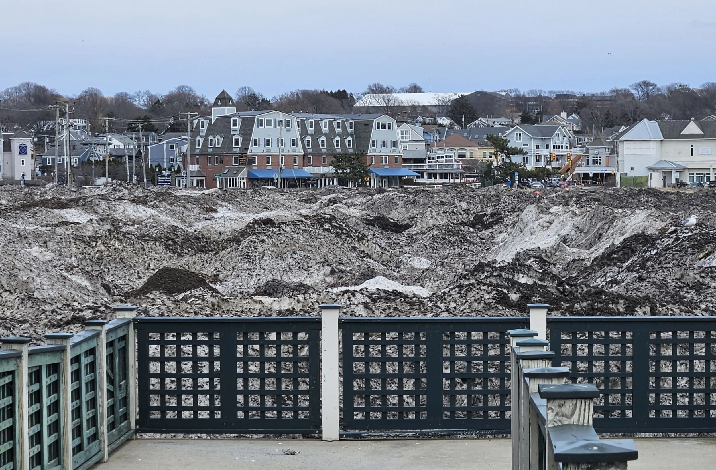 Blizzard Consitions at First Beach by Liz Fields