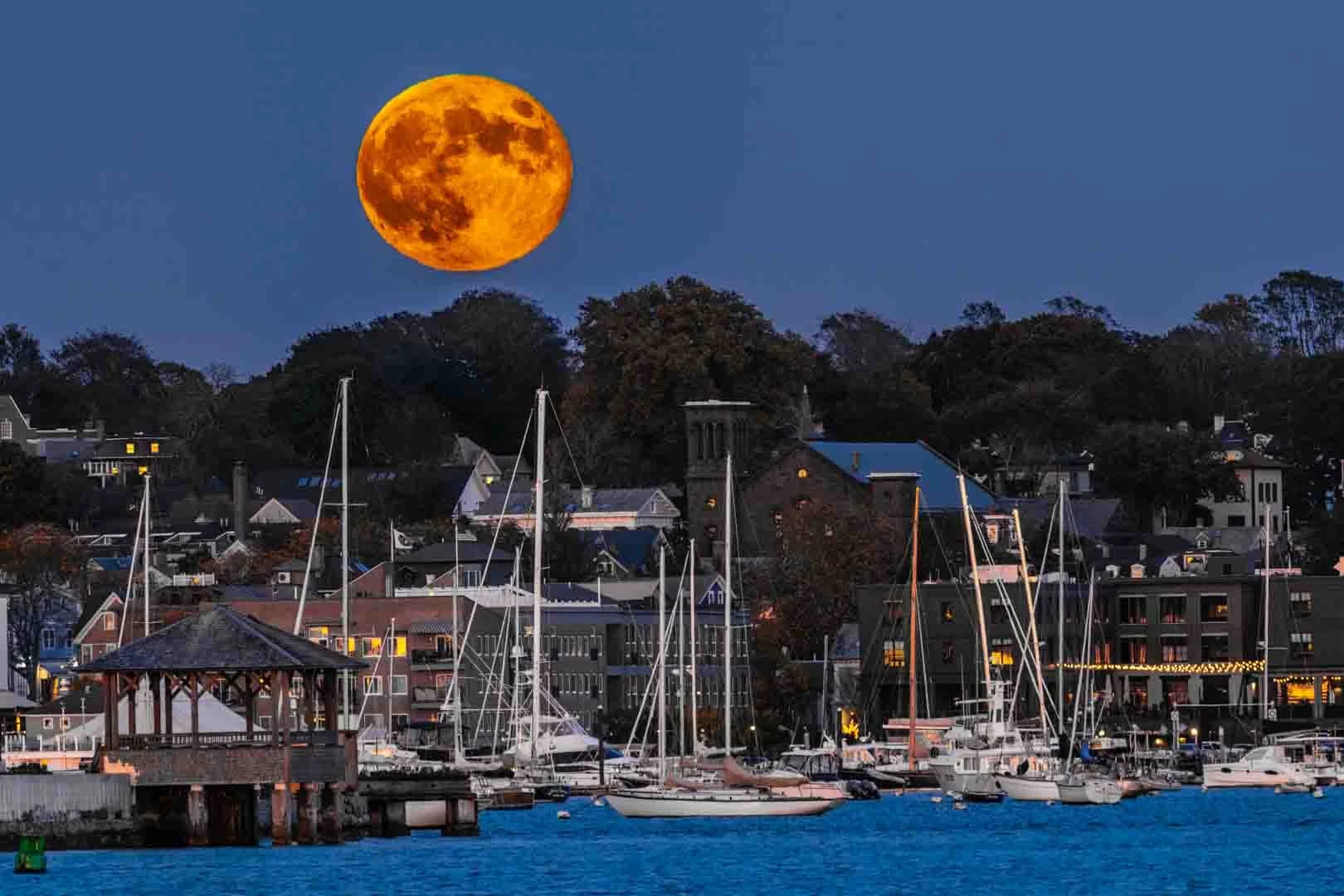 Newport Under a Hunter's Moon by Jeff Reynolds