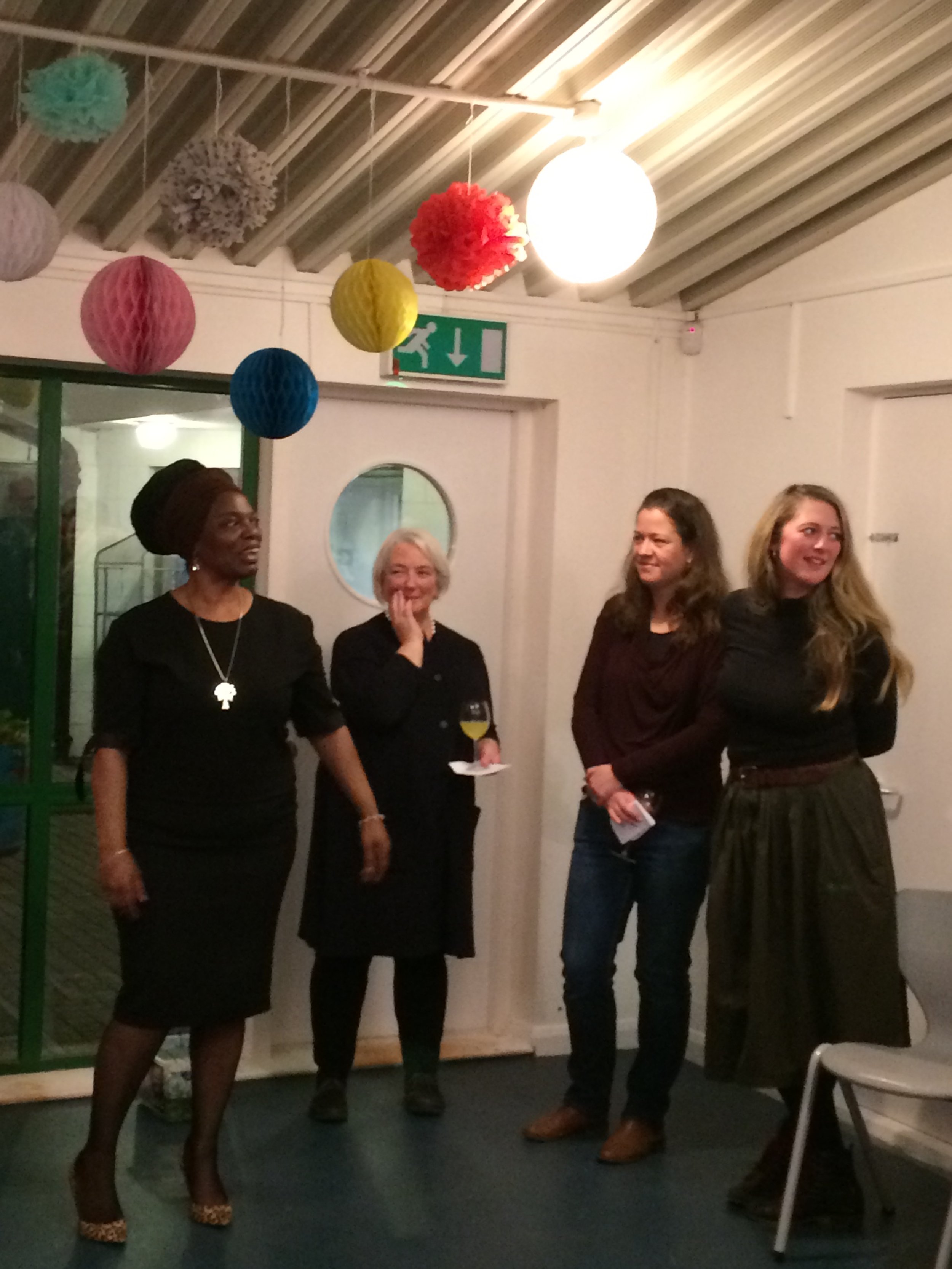 Asher Craig with Anne, Kirsten and Sasha officially opening the nursery