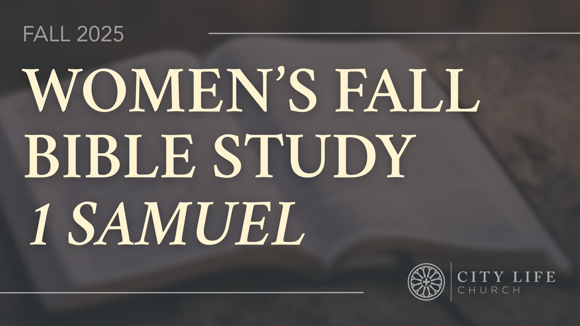 WOMENS' FALL BIBLE STUDY