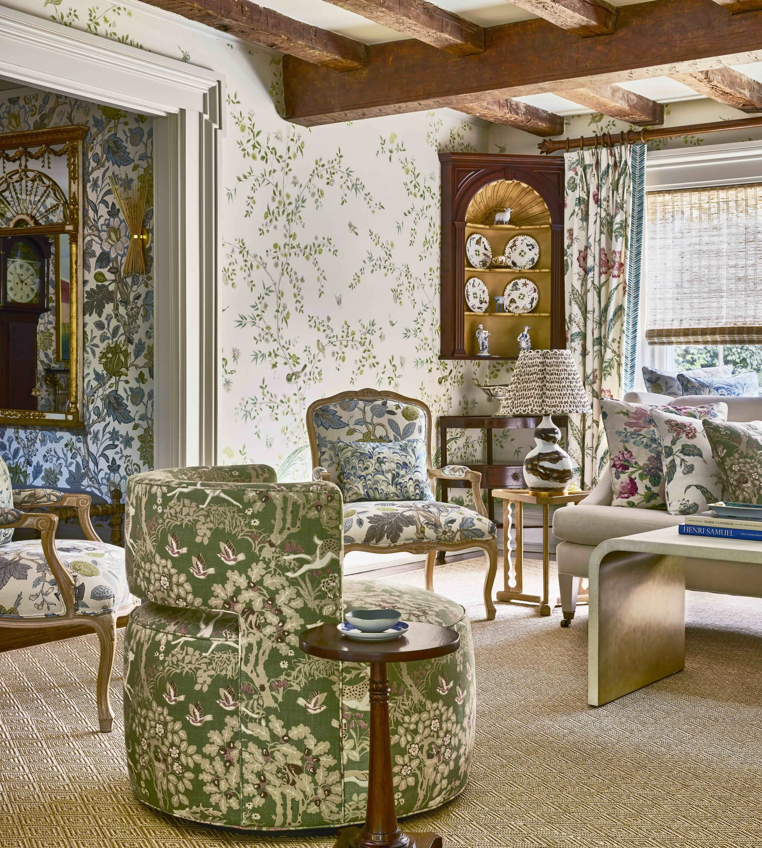 Living Room, Locust Valley, Parker Bowie Larson, Interior Design, Photography by Lee Jofa