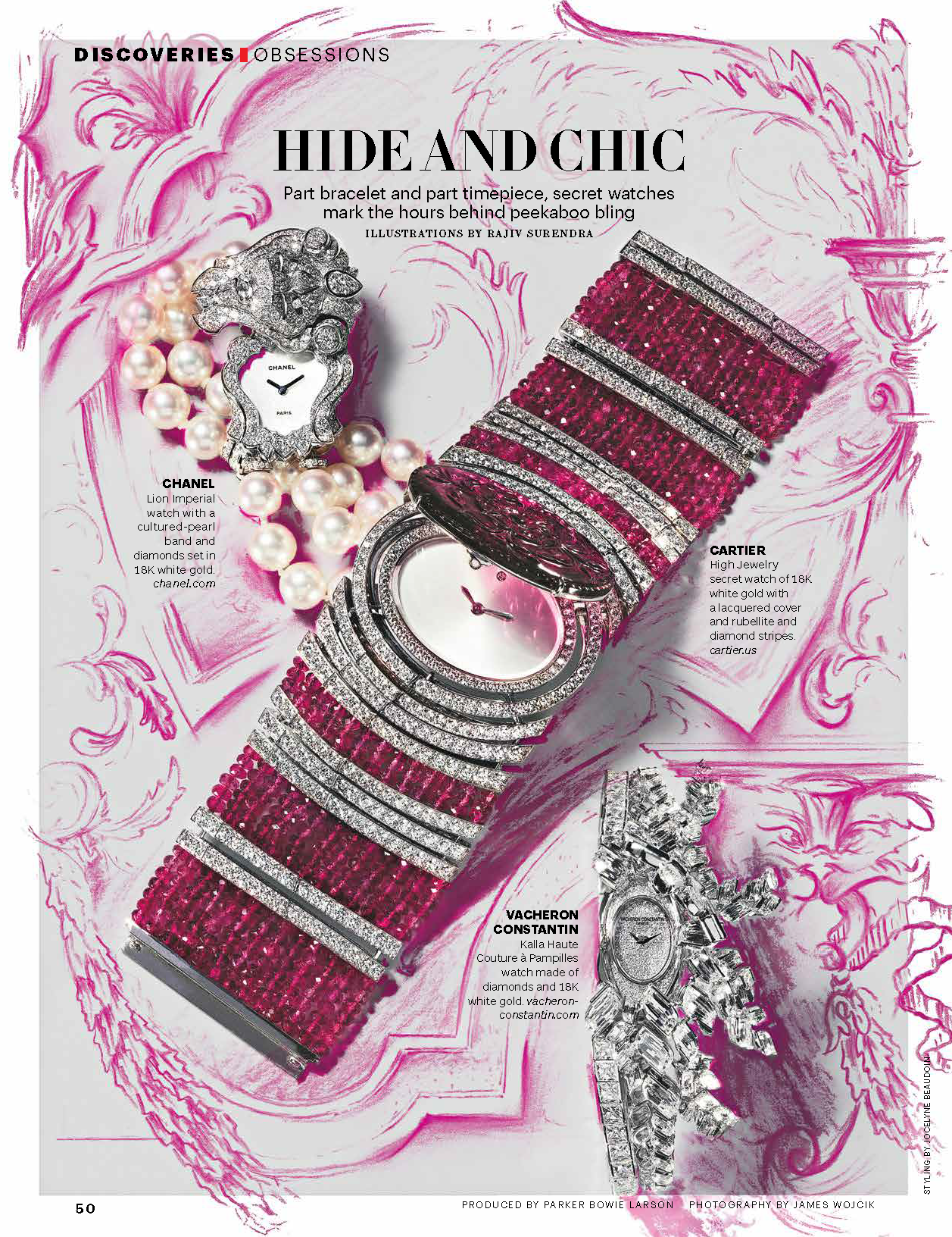 Secret Timepieces for Architectural Digest, Photography by James Wojcik