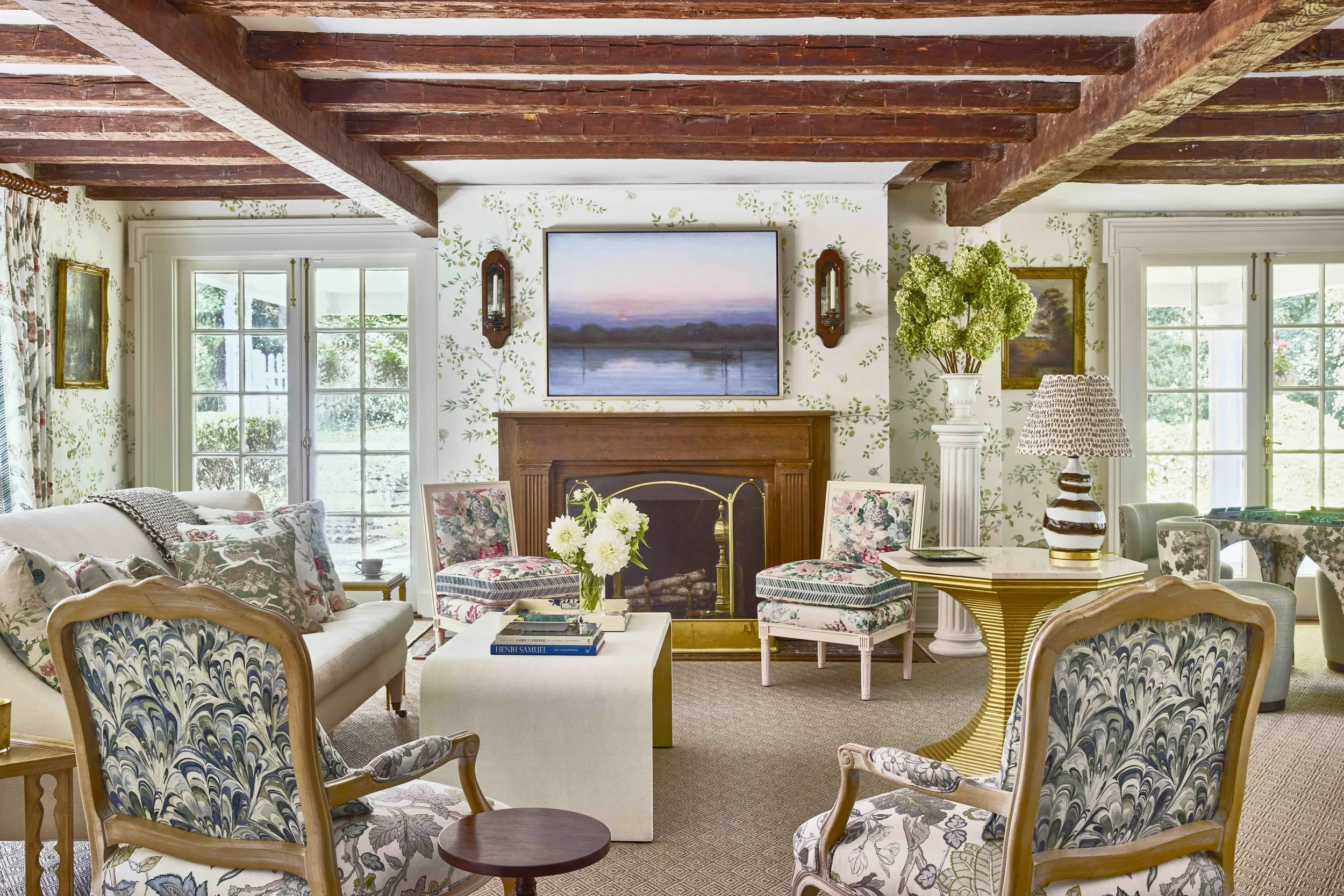 Living Room, Locust Valley, Parker Bowie Larson, Interior Design, Photography by Lee Jofa