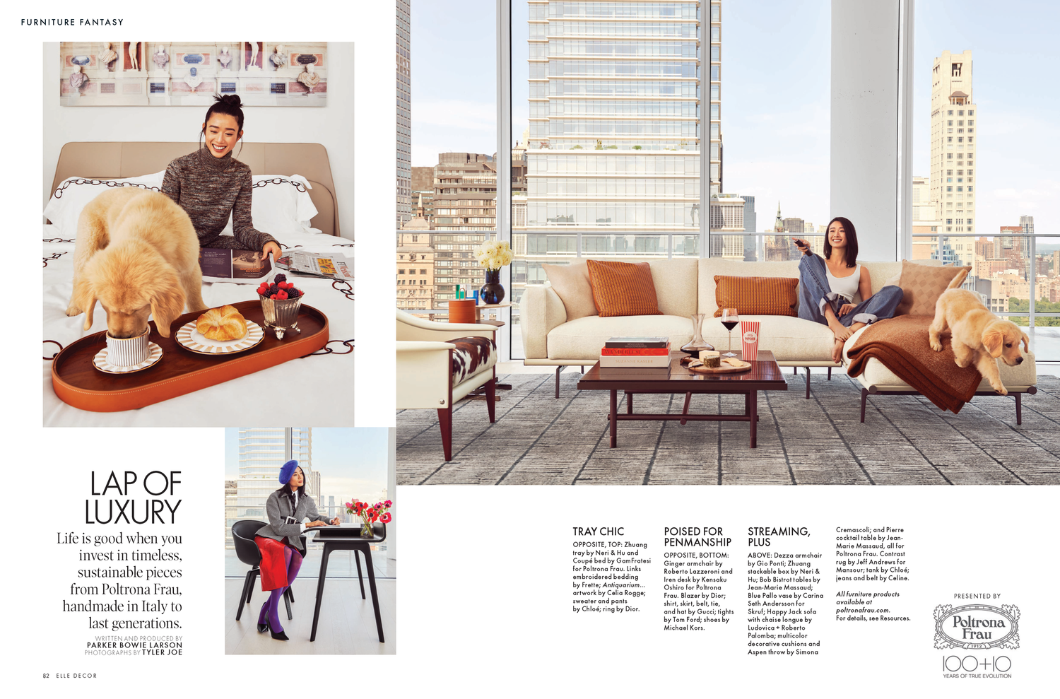 Poltrano Frau, Branded Content, Styling, Parker Bowie Larson, Photography by Tyler Joe | Created for Elle Decor