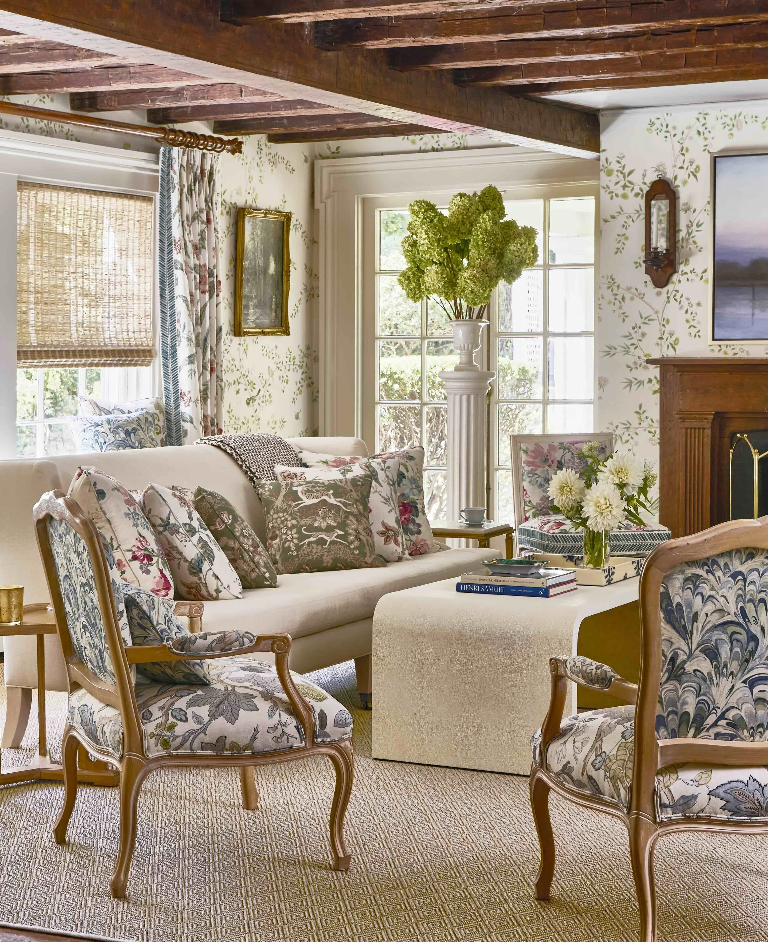 Living Room, Locust Valley, Parker Bowie Larson, Interior Design, Photography by Lee Jofa