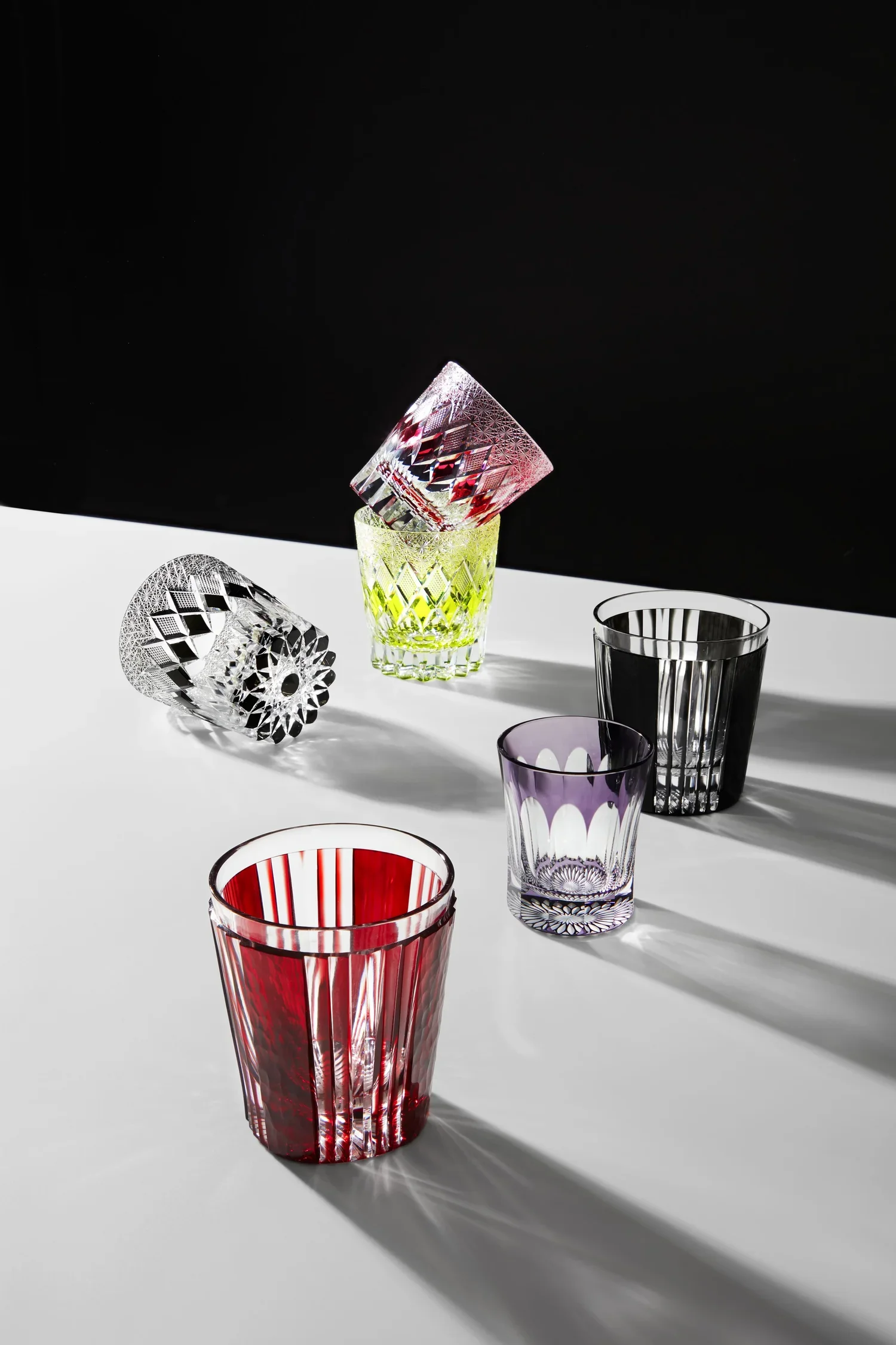 Kiriko Rock Glassware for RW Guild, Photography by Don Penney