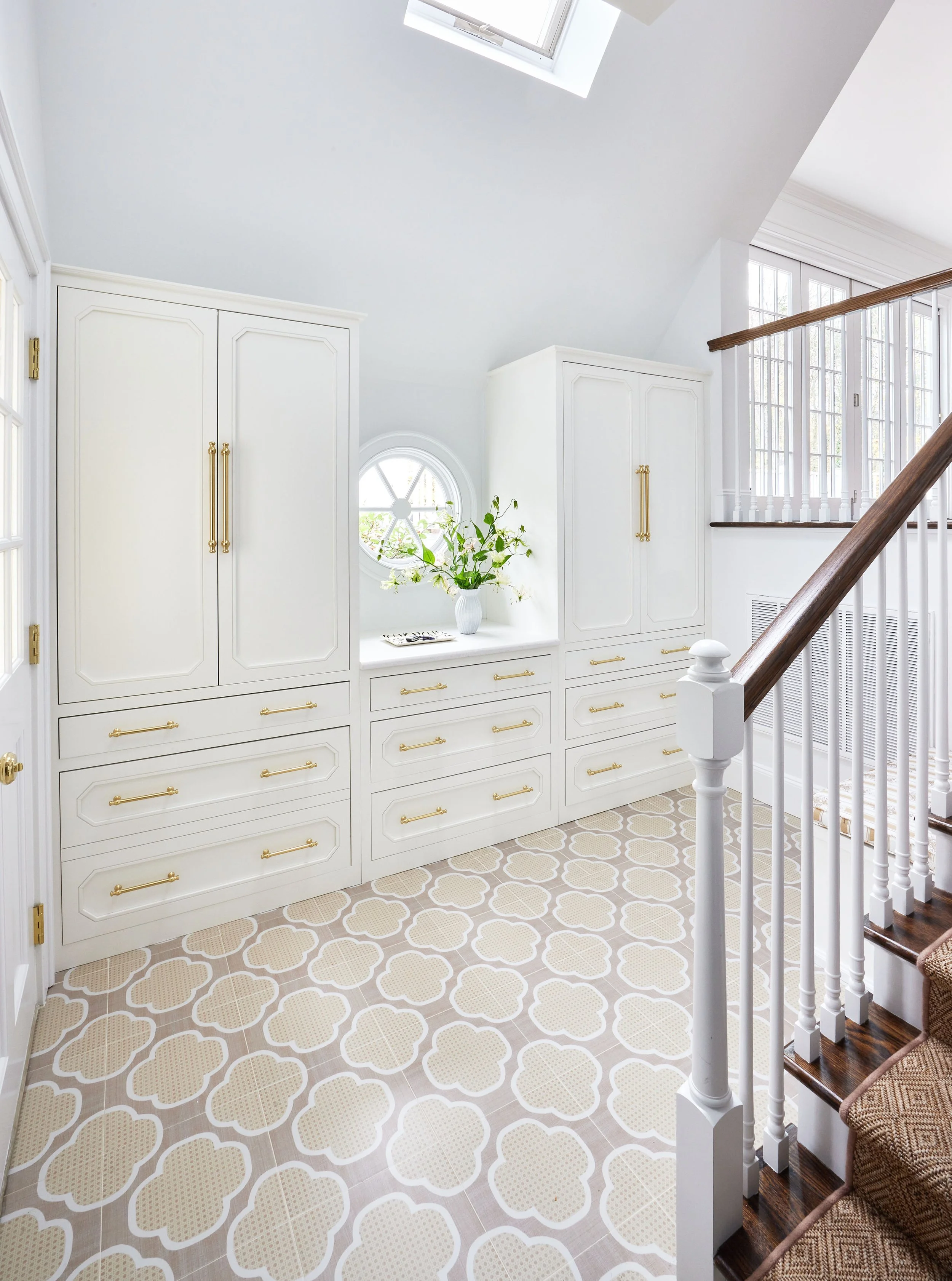 Entry, Custom Cabinetry, Parker Bowie Larson, Interior Design, Laurel Hollow, Photography by Julia D'Agostino