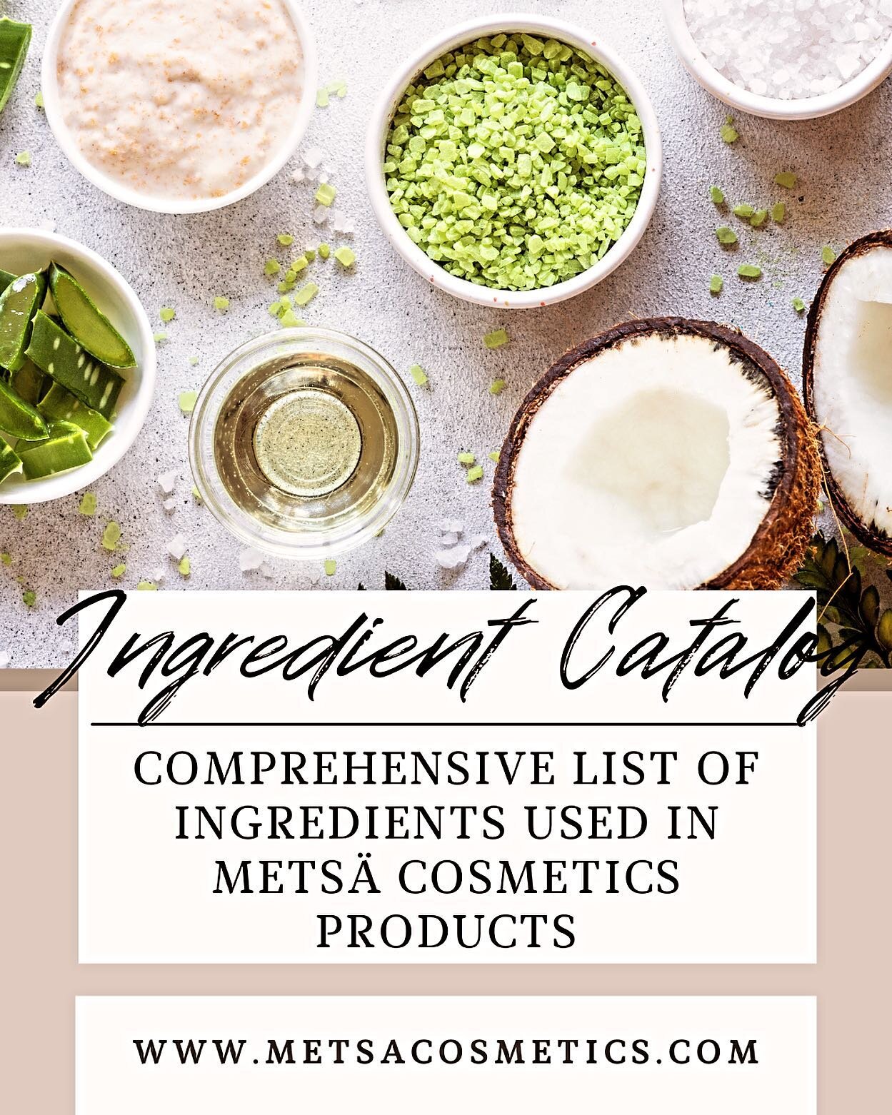Wanna know what&rsquo;s in your products? Mets&auml; makes it simple - hit the link in our bio ✨🌿
#skincareroutine #selfcare #vegan #cleanbeauty #skincare #beauty #selfcare #antiaging #glowingskin #healthyskin #naturalskincare #vegan #wellness #skin