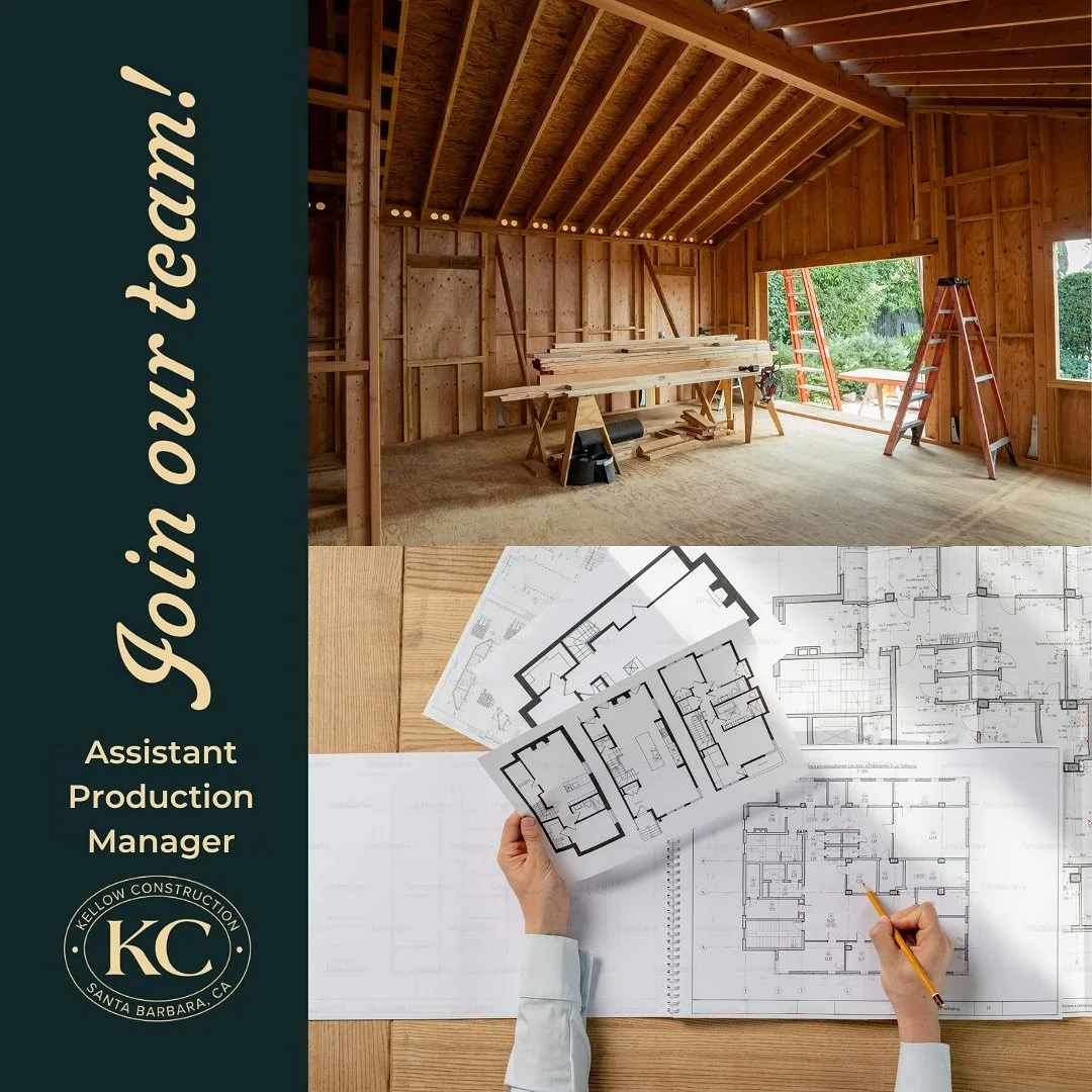 Join our team at Kellow Construction!

We&rsquo;re seeking an experienced Assistant Production Manager for a full time, in person position the reports directly to the owner of the company. This person must have a bachelor&rsquo;s degree, at least 3 y