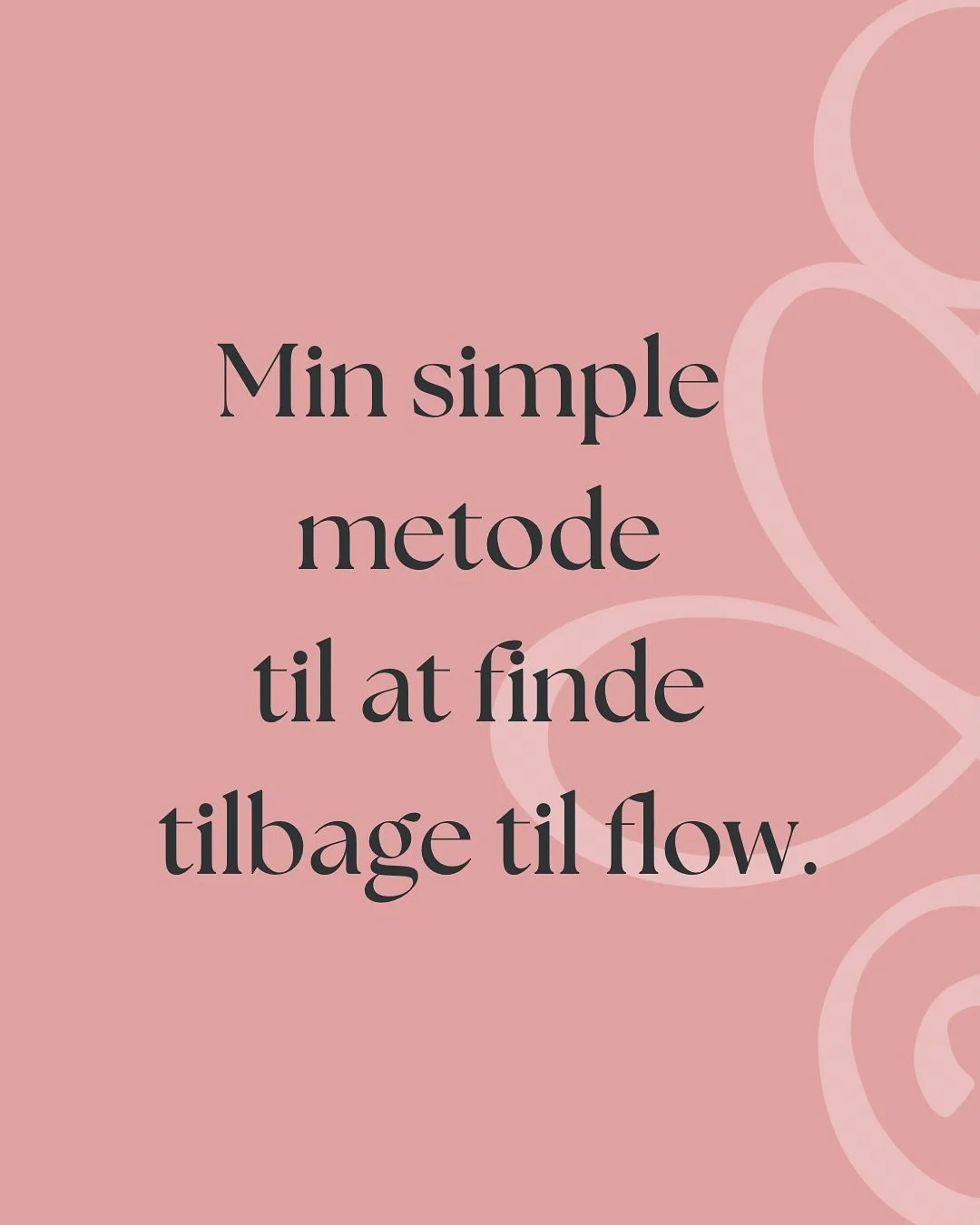 N&aring;r jeg m&aelig;rker, at jeg er ved at leve p&aring; autopilot &amp; miste f&oslash;lingen med mig selv IGEN&hellip; G&oslash;r jeg altid dette ⤵️

Jeg har l&aelig;rt, at jeg ikke mister min energi, fordi jeg g&oslash;r for lidt, men fordi jeg 