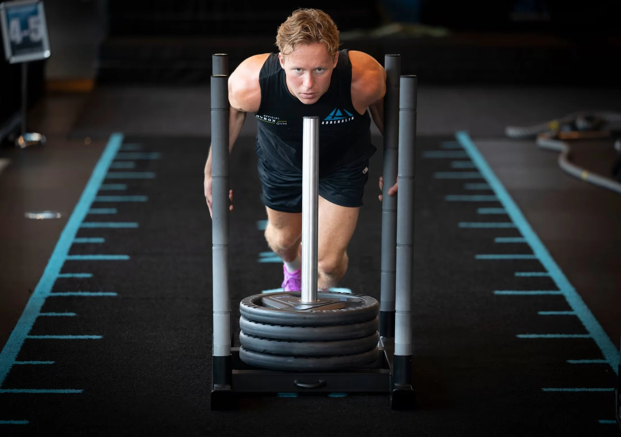 hyrox sled push norge