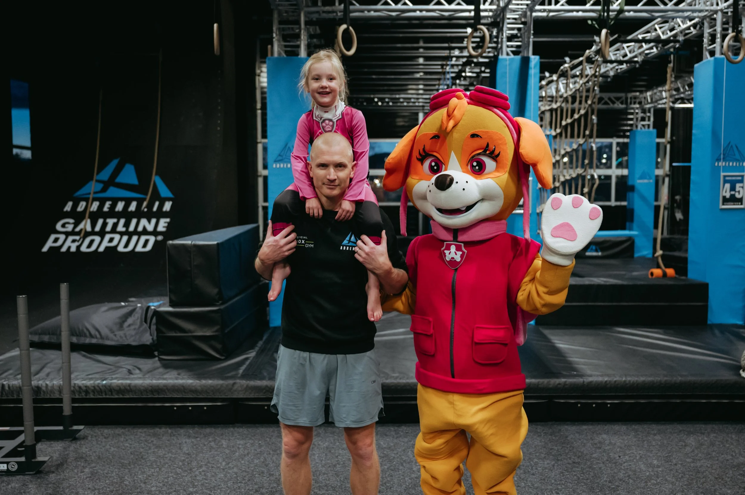 maskot event med Paw patrol hos adrenalin drammen