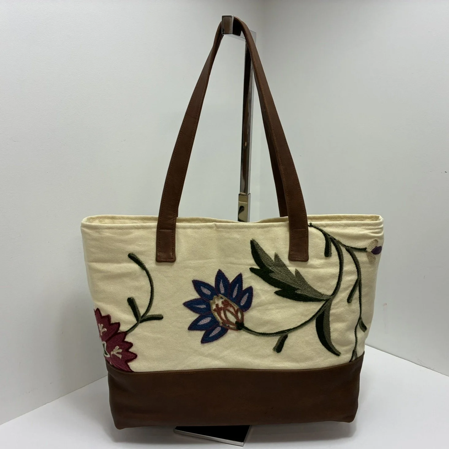 Crewel & Leather Handbag