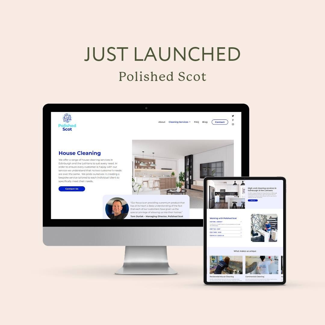 &quot;We&rsquo;ve already had 5 enquiries using the contact form which is brilliant! Thanks.&quot;

Love this type of feedback from a client the week their new website launches!

Earlier this year I worked on this website for an Edinburgh-based clean