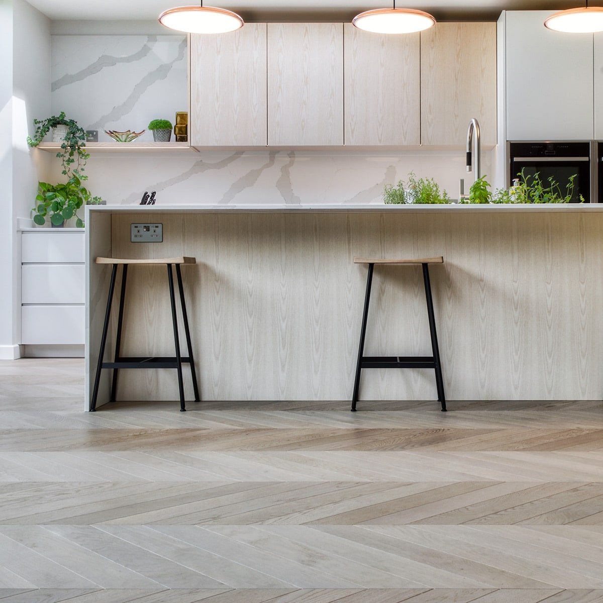 V4 CV105 Misty Grey Chevron | Available to purchase from The Floor Collection
