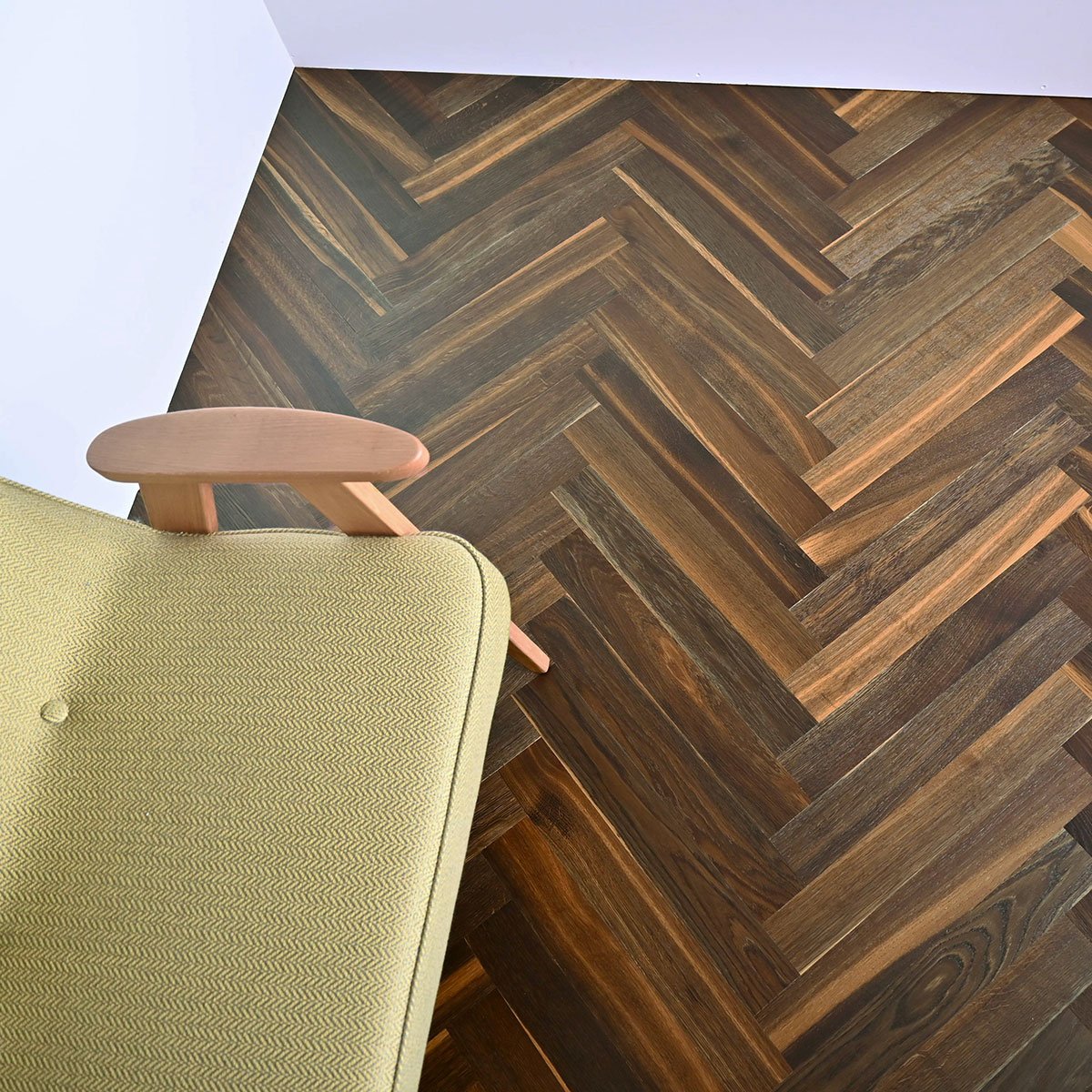 V4 TH108 Smoked Oak Strip Herringbone from The Floor Collection