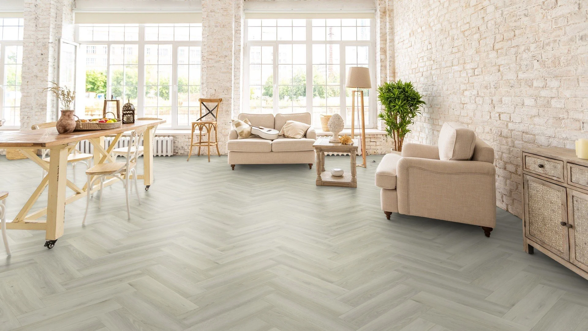 MH4003 Cosmic Cloud Herringbone LVT Rigid Core