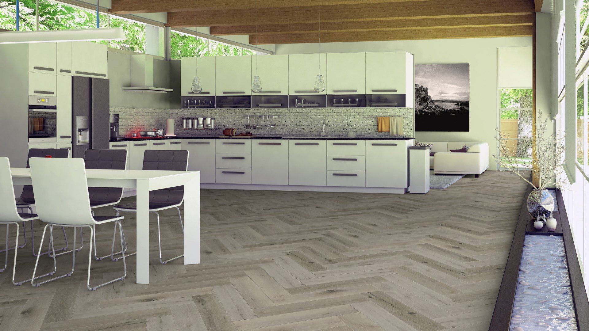 EH2101 Sea Spray Herringbone LVT Rigid Core