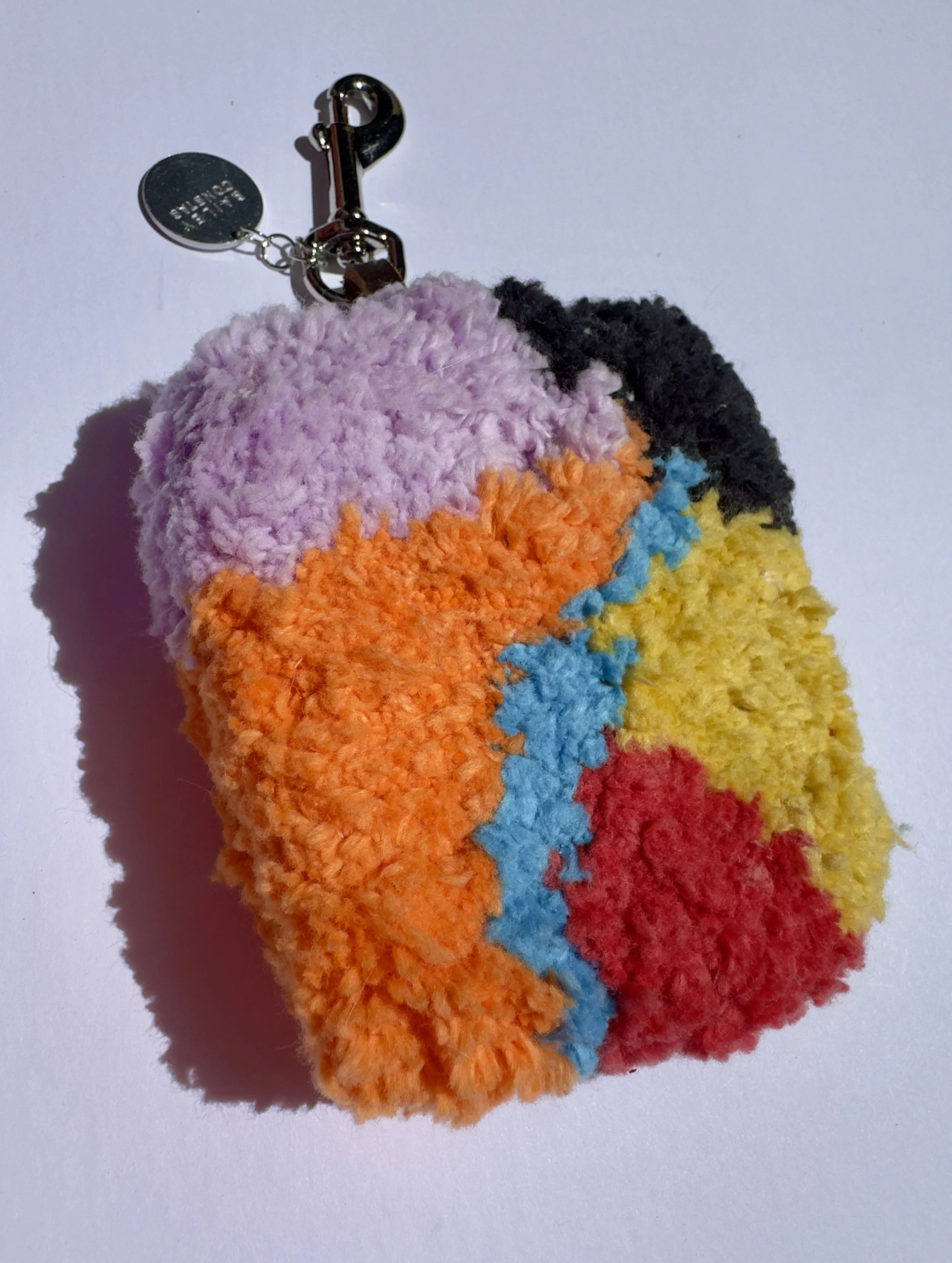 Abstract River: 100% Cotton Tufted Bag Charm