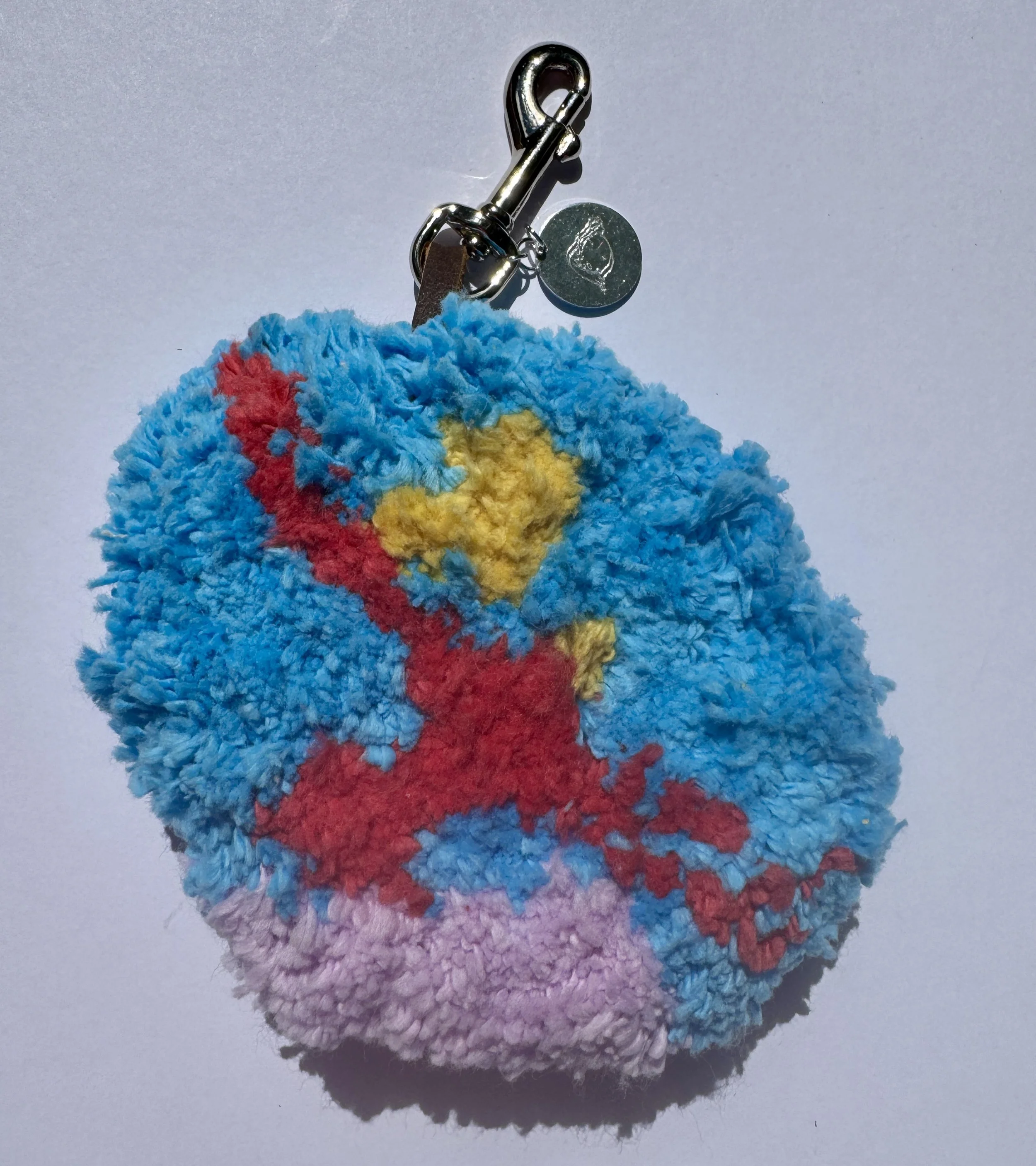 Bird Over the Mesa: 100% Cotton Tufted Bag Charm