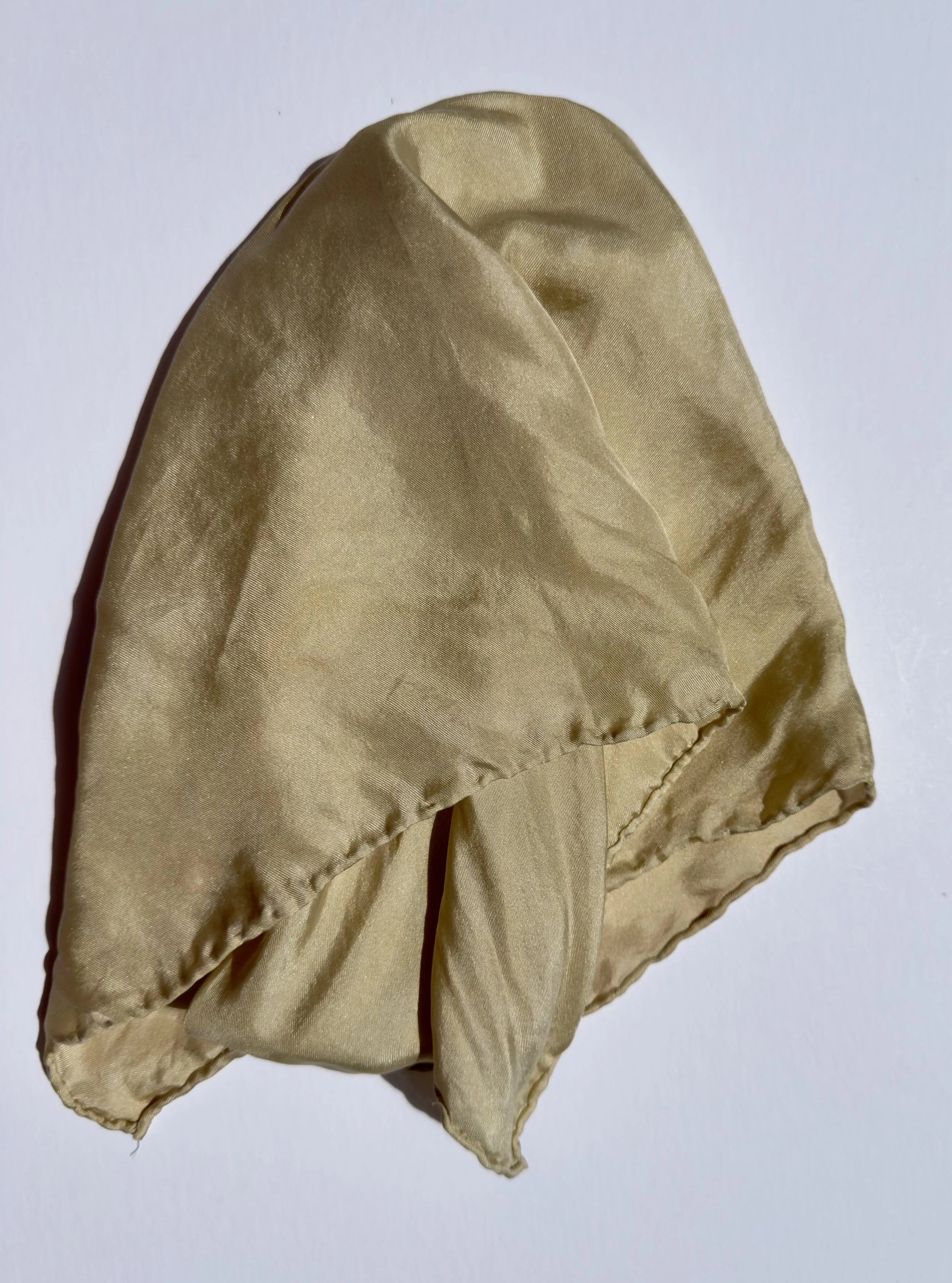 Gold: Natural Dyed Silk Pocket Square