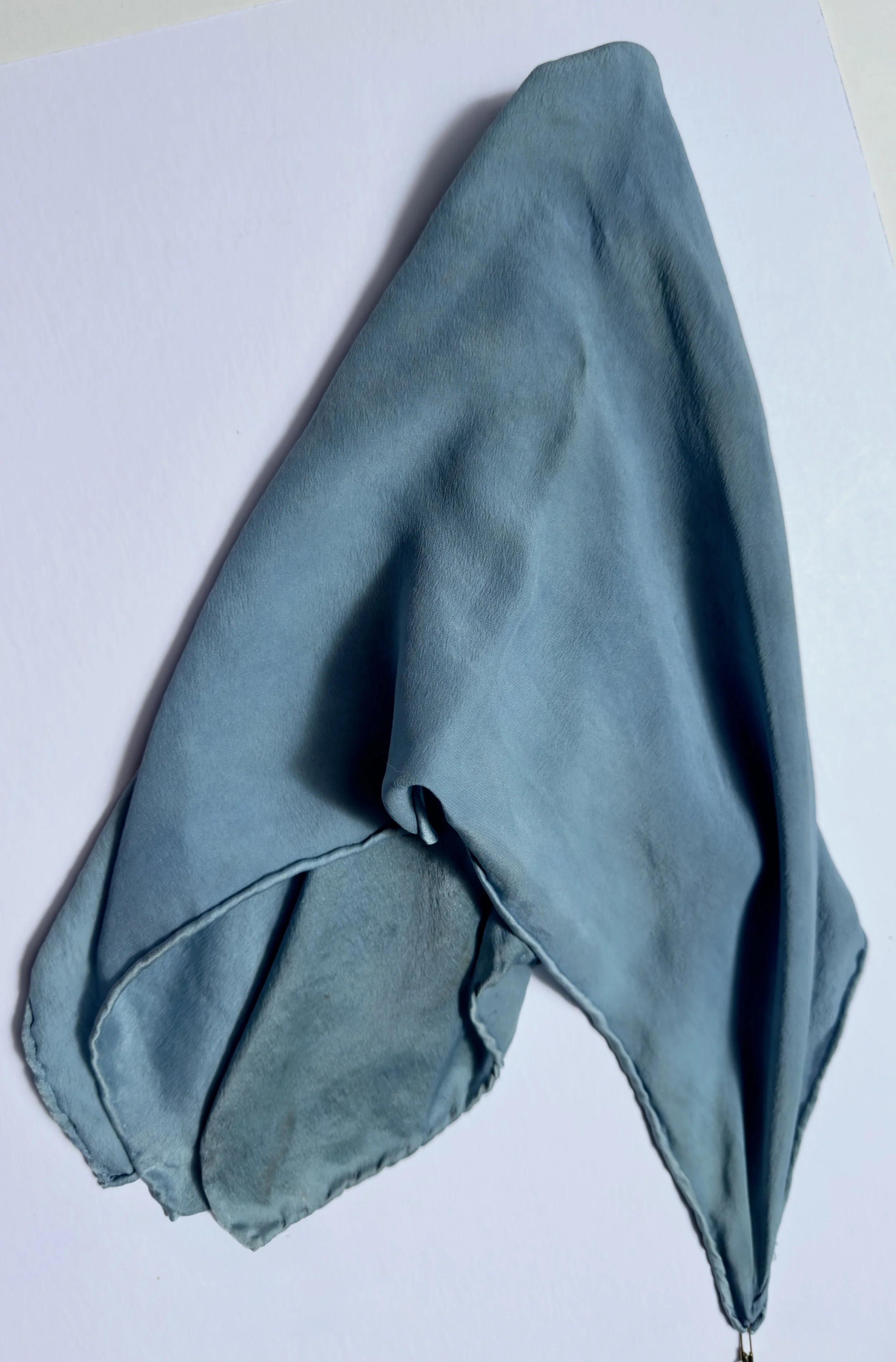 Indigo: Natural Dyed Silk Scarf