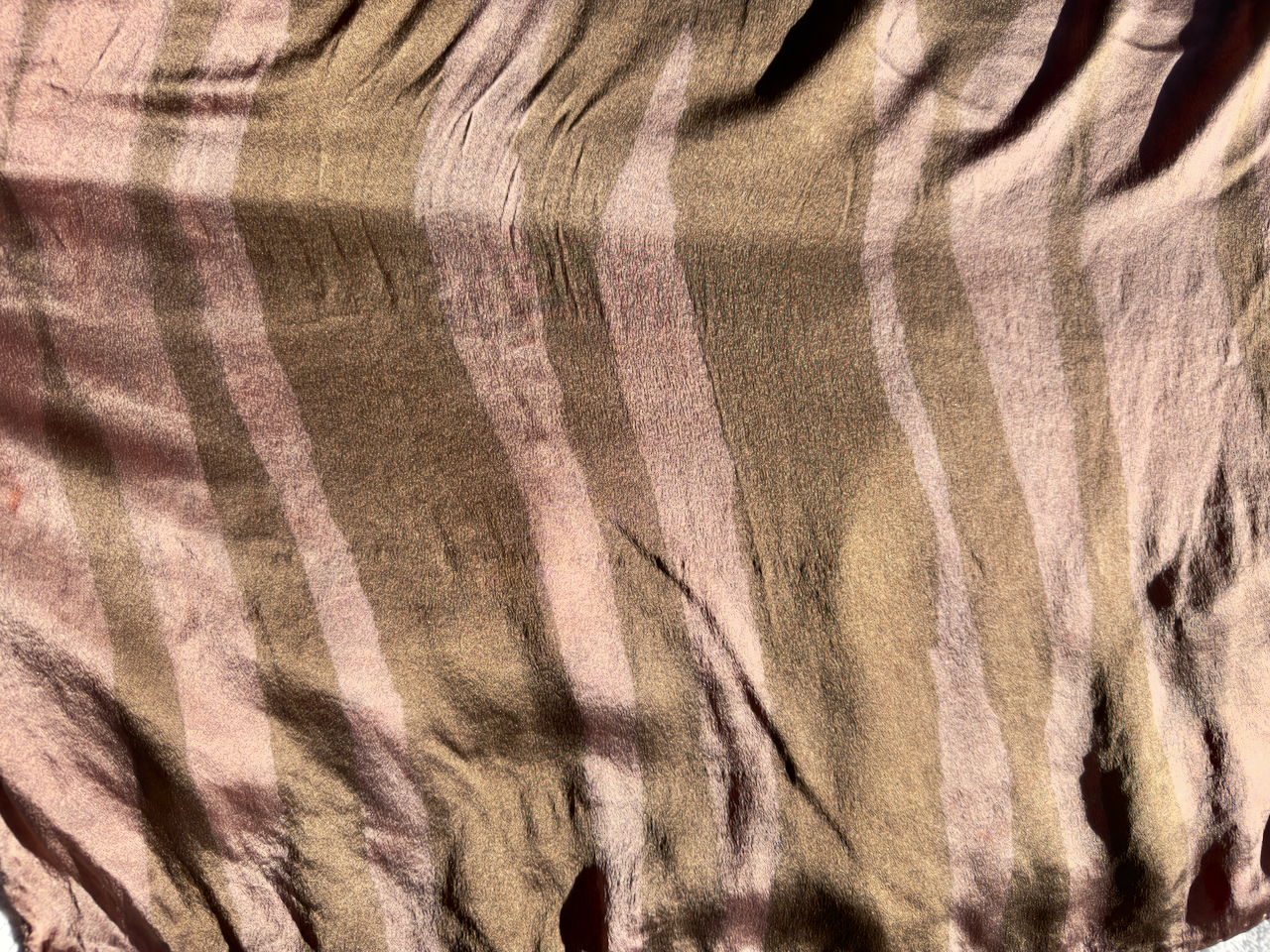 Rasberry Chocolate: Natural Dyed Silk Scarf