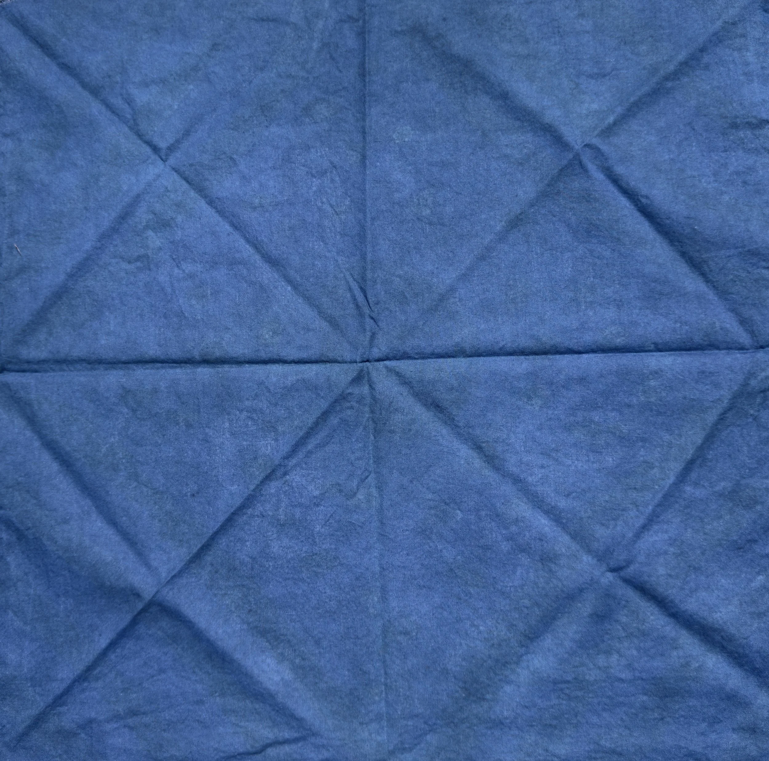 Indigo Deep: Natural Dyed Cotton Bandana