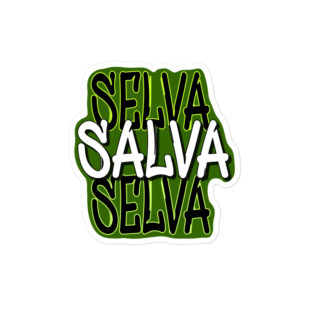 Selva Salva Selva - "Rainforest Saves Rainforest" Vinyl Sticker