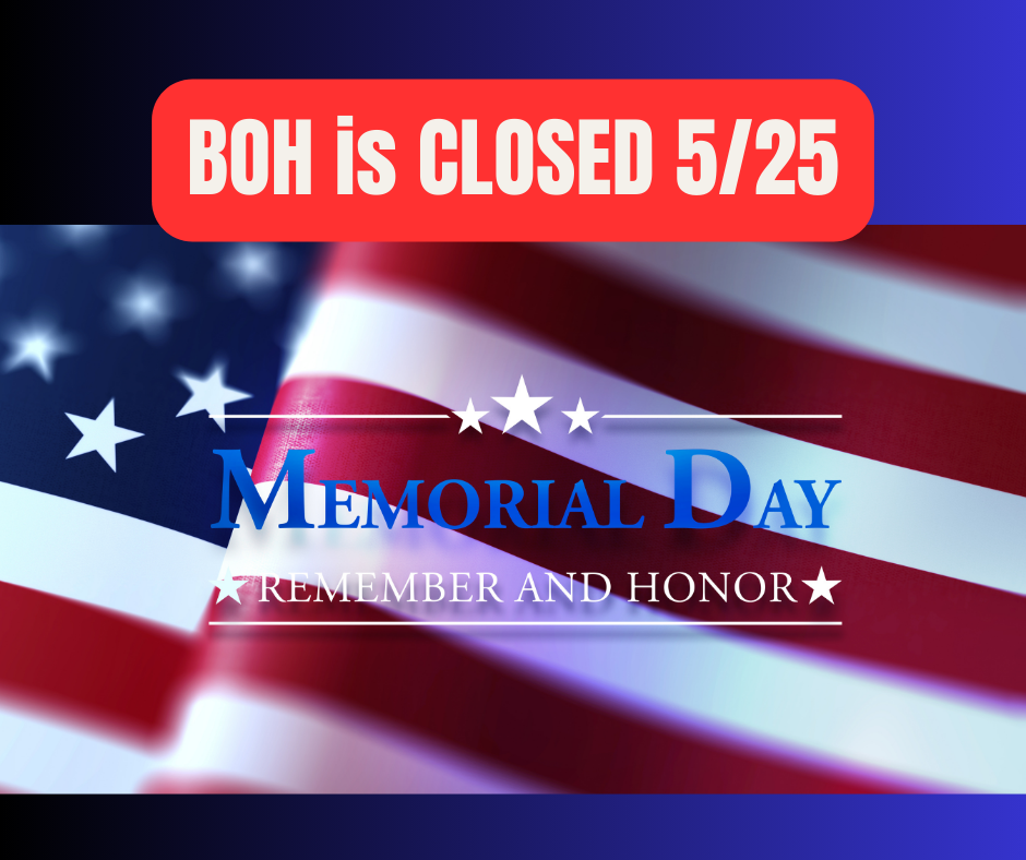 Memorial Day Closure
