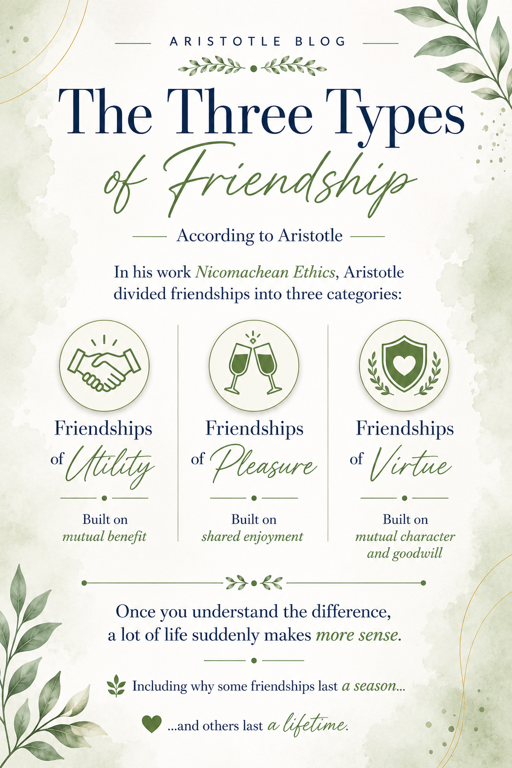 Aristotle Was Right: Not Every Friend Is Meant to Stay Forever