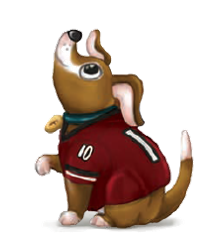 Fumble the Dog in Gameday in the USA children's book series