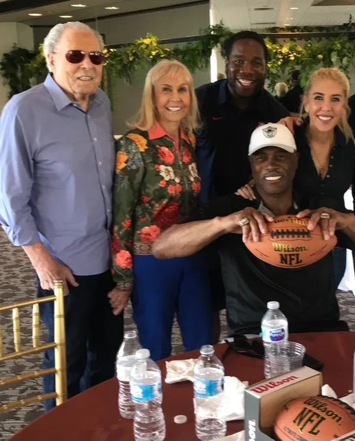 Rod Martin and Marnie Schneider and family Super Bowl