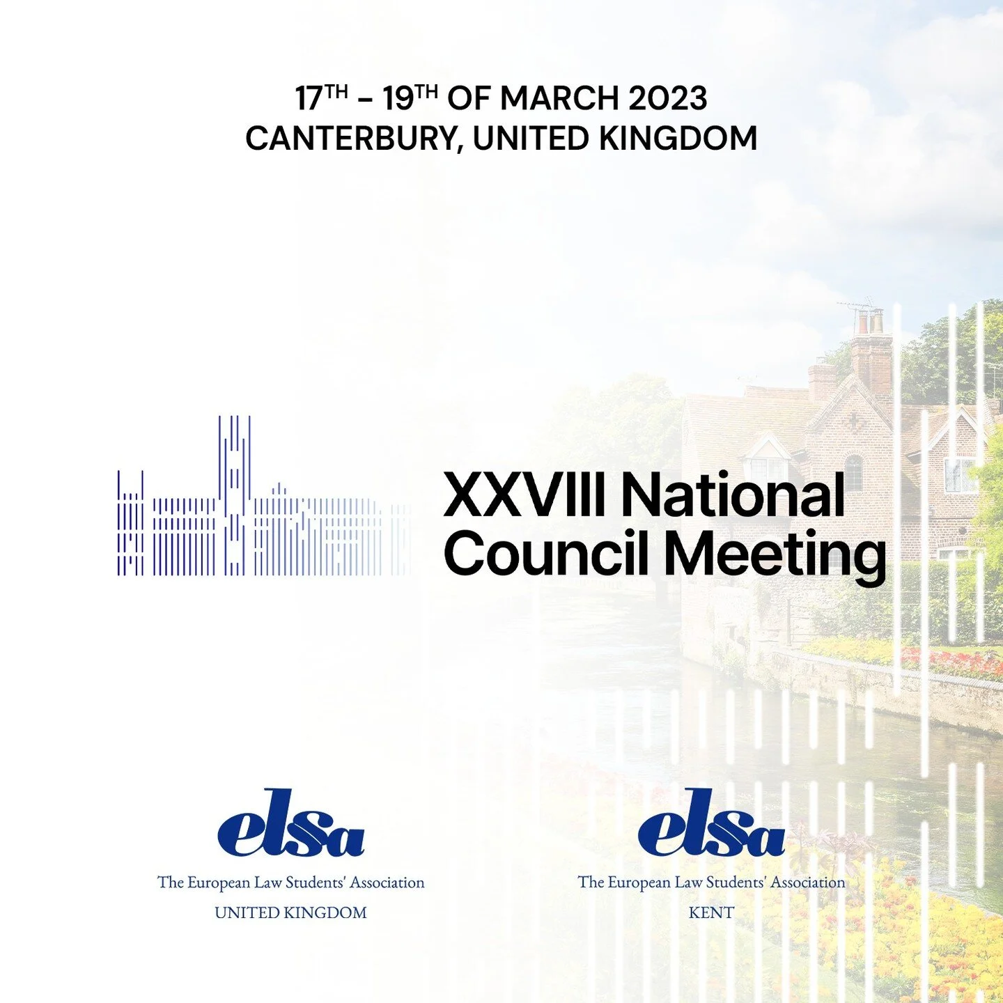 Save the Date!

We are hosting the XXVIII National Council Meeting in Canterbury from the 17th &ndash; the 19th of March!

The links for registration are available in our bio and will close on Friday, 24th February 2023.

Looking forward to seeing al