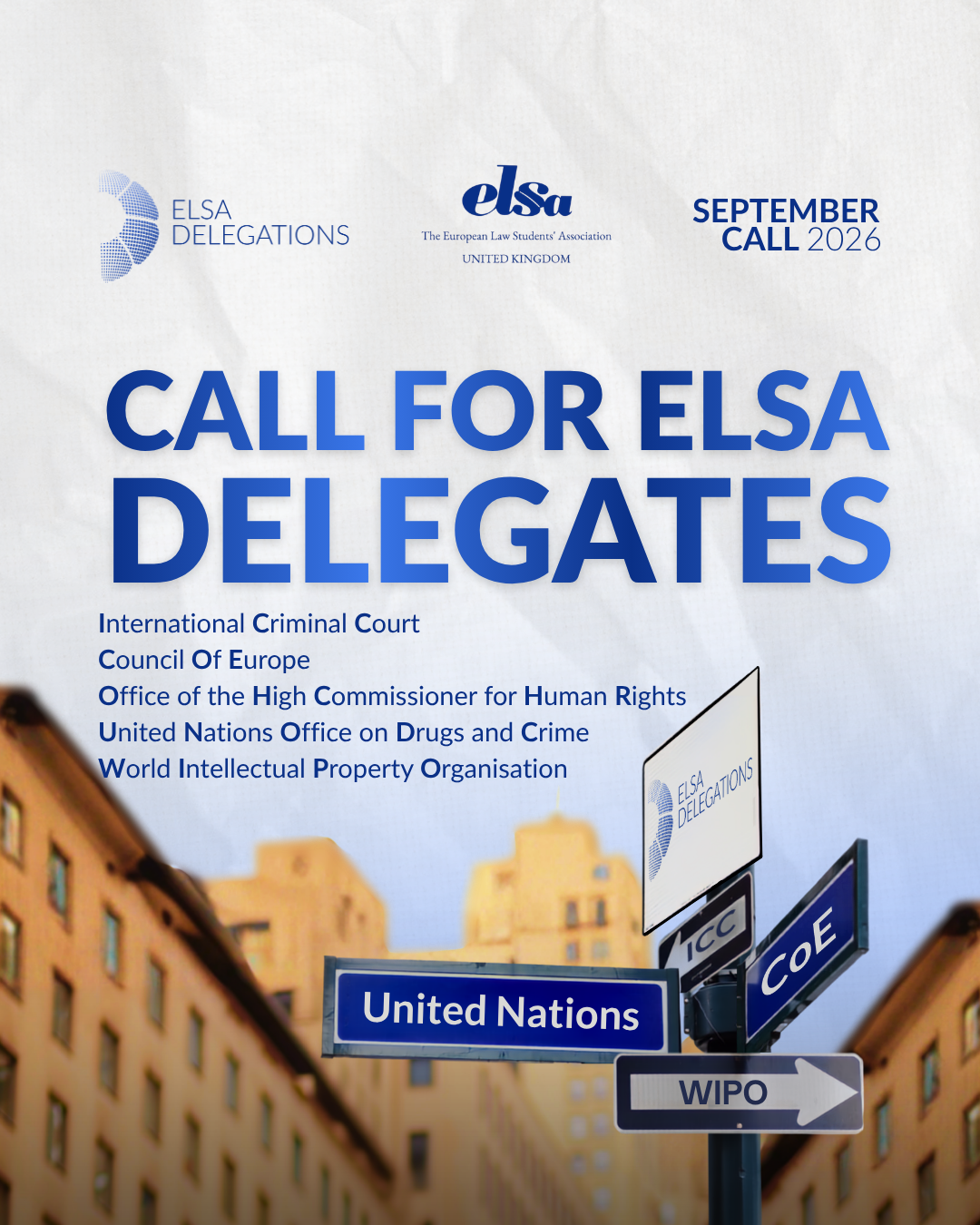 ELSA Delegations | September Call