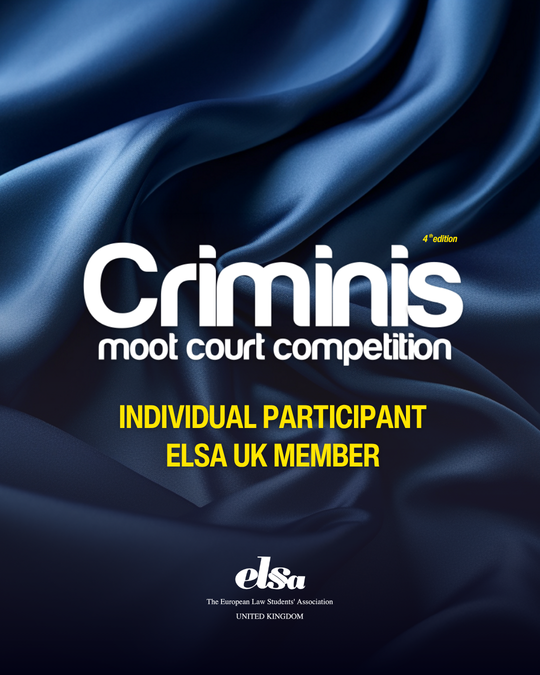 Criminis 2026 - Individual Participant Fee (ELSA Member)