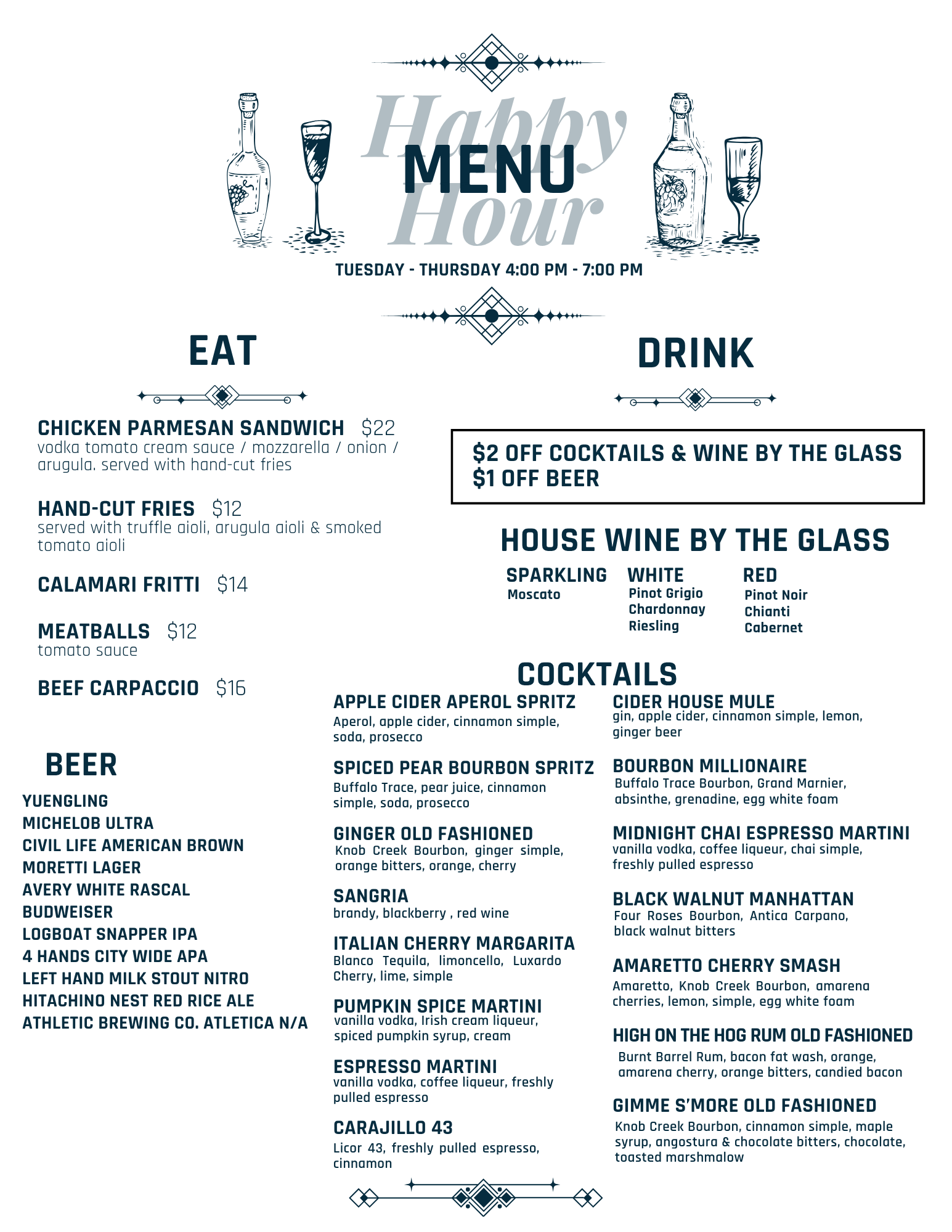 Happy Hour Menu - Osteria Forto - 2026.png