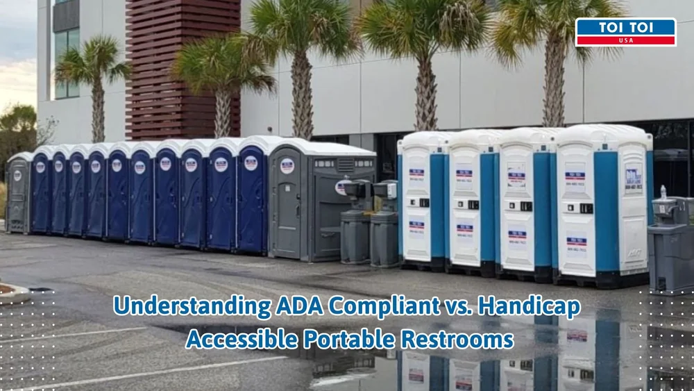 360-Degree Turn ADA Portable Toilet Compliant Restrooms