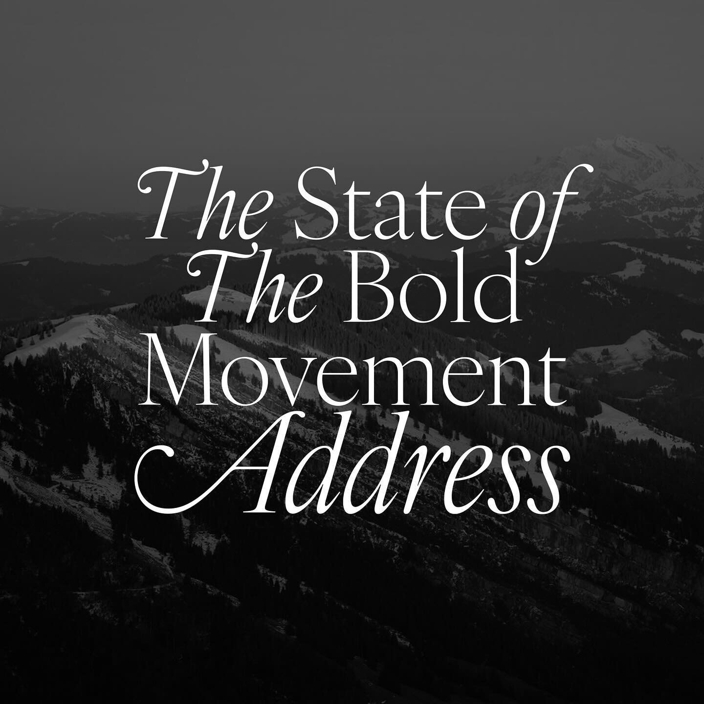 The State of The Bold Movement is available now on our website. Check out what 2023 set in motion for 2024. Link in bio.

#BeBold #BeReady #WeRideAtDawn
