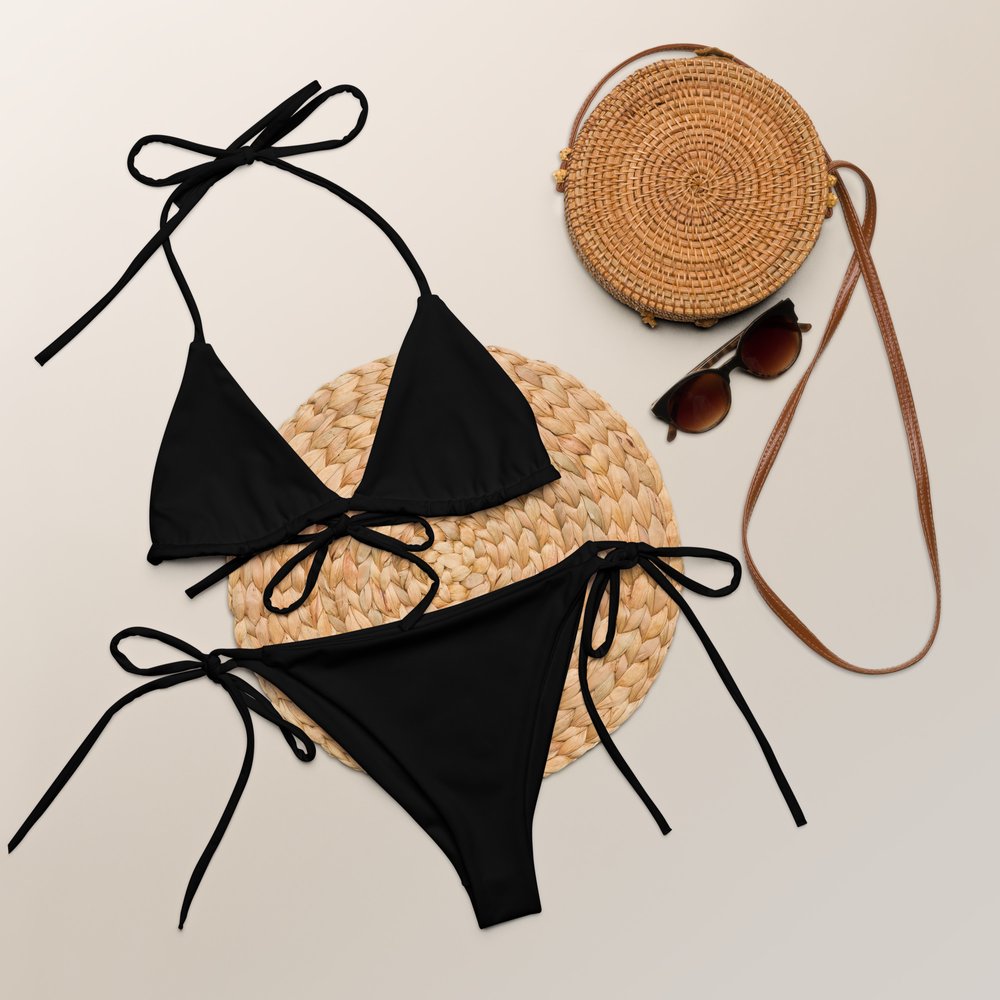 Shop Black Recycled String Bikini Swimwear