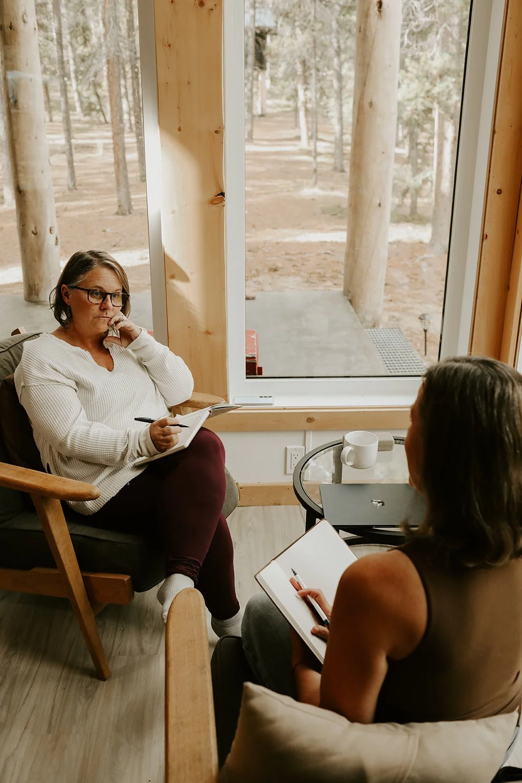 Coaching session in action