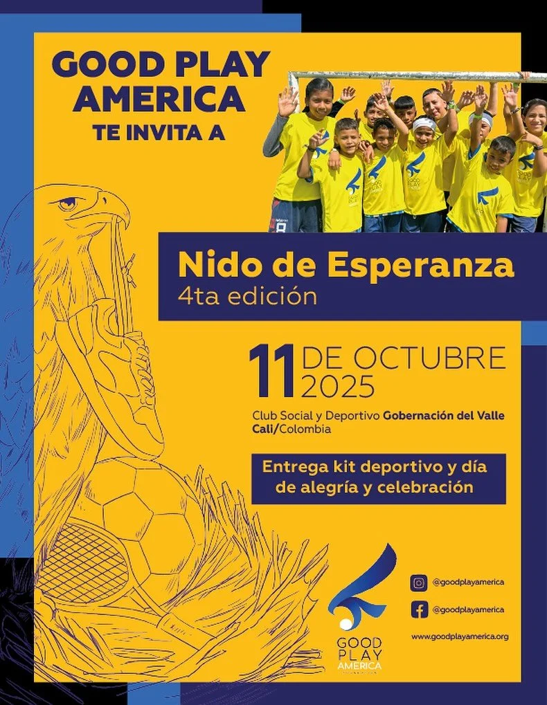 Anunciamos con estusiasmo la 4ta edici&oacute;n de nuestro evento insignia &ldquo;Nido de Esperanza&rdquo;, una iniciativa que busca fortalecer la ni&ntilde;ez colombiana a trav&eacute;s del deporte y la educaci&oacute;n!

En esta edici&oacute;n hemo