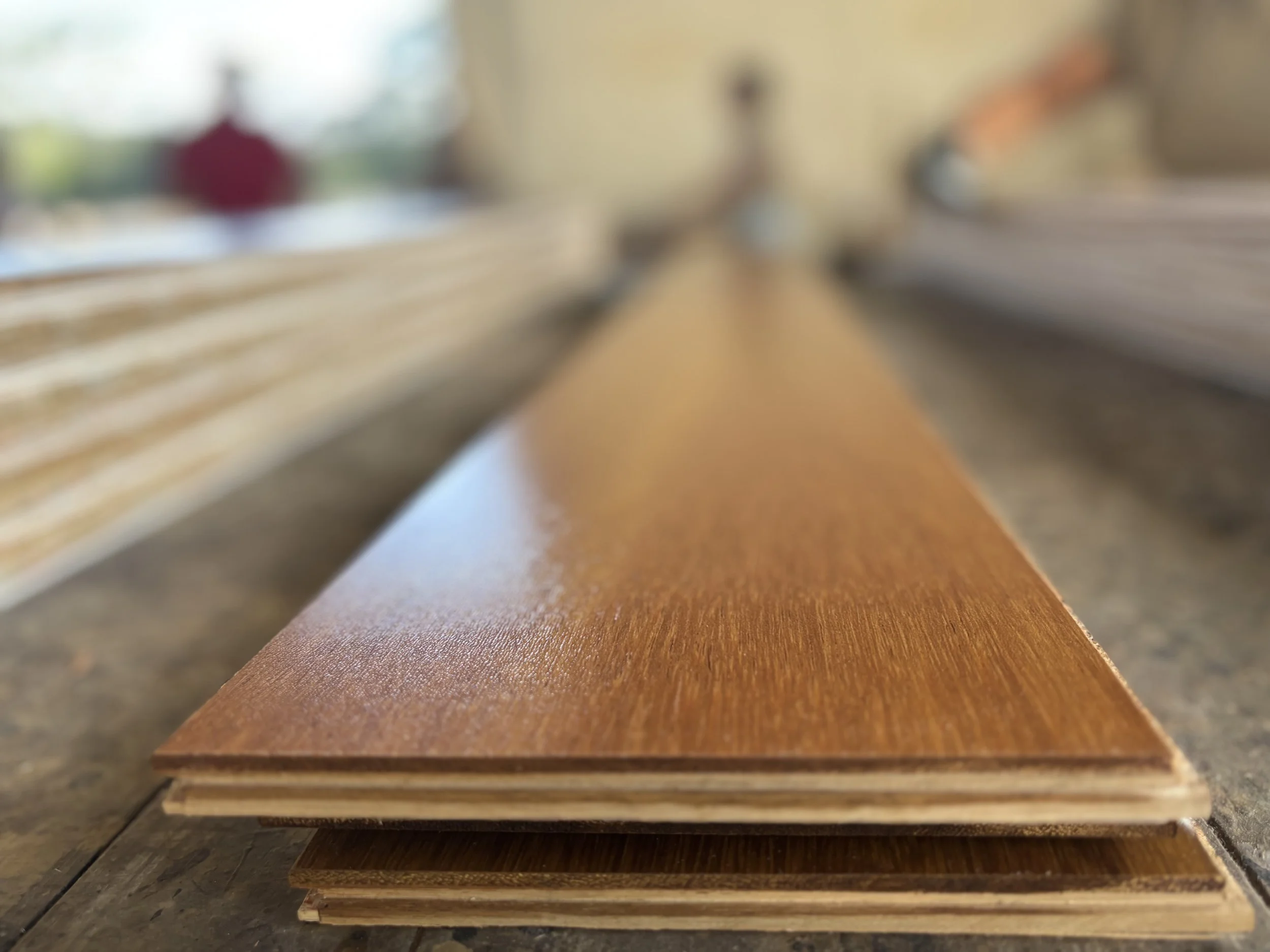 Piso de mora pre-acabado barniz UV certificado FSC