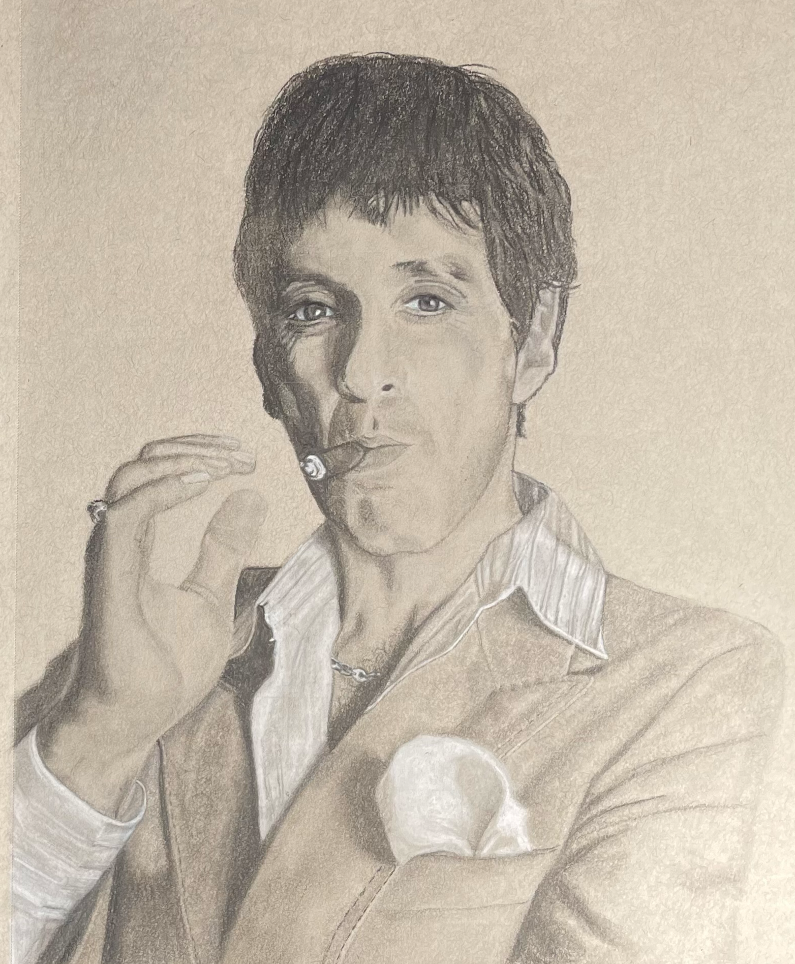 Scarface
Charcoal on Toned Charcoal Paper · 8.5 x 11 in · 2022