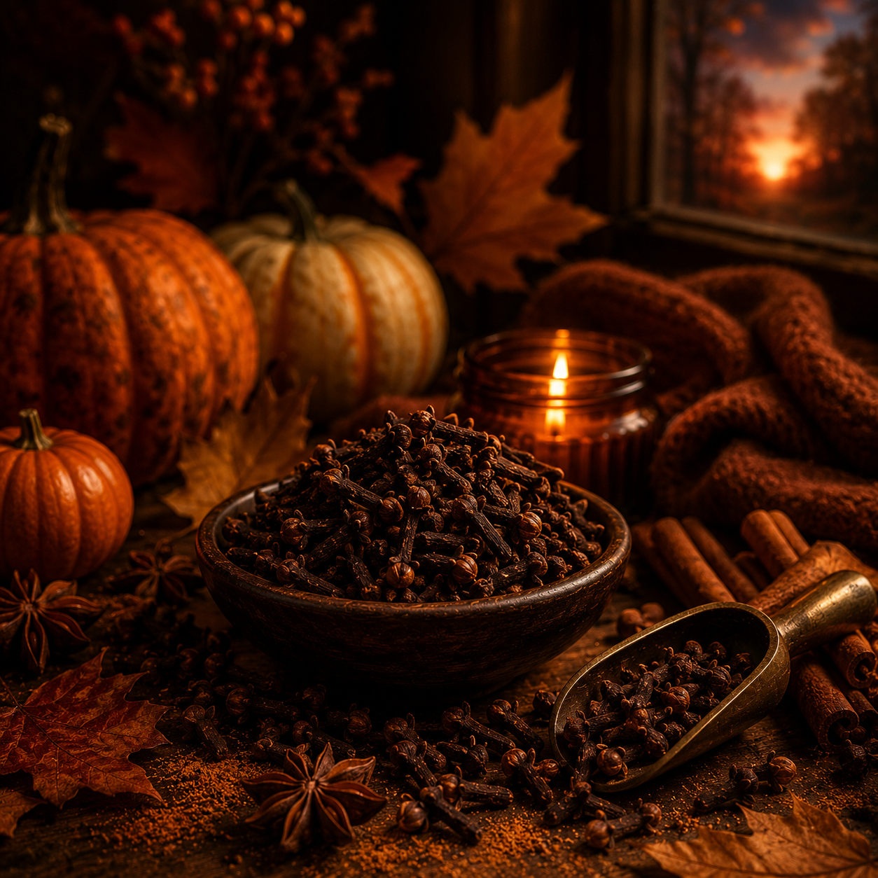 Spiced Clove: Rich and inviting, Spiced Clove captures the essence of the season with its bold blend of aromatic clove and comforting spices. The fragrance opens with warm cinnamon and hints of orange zest, leading into a heart of freshly ground clov