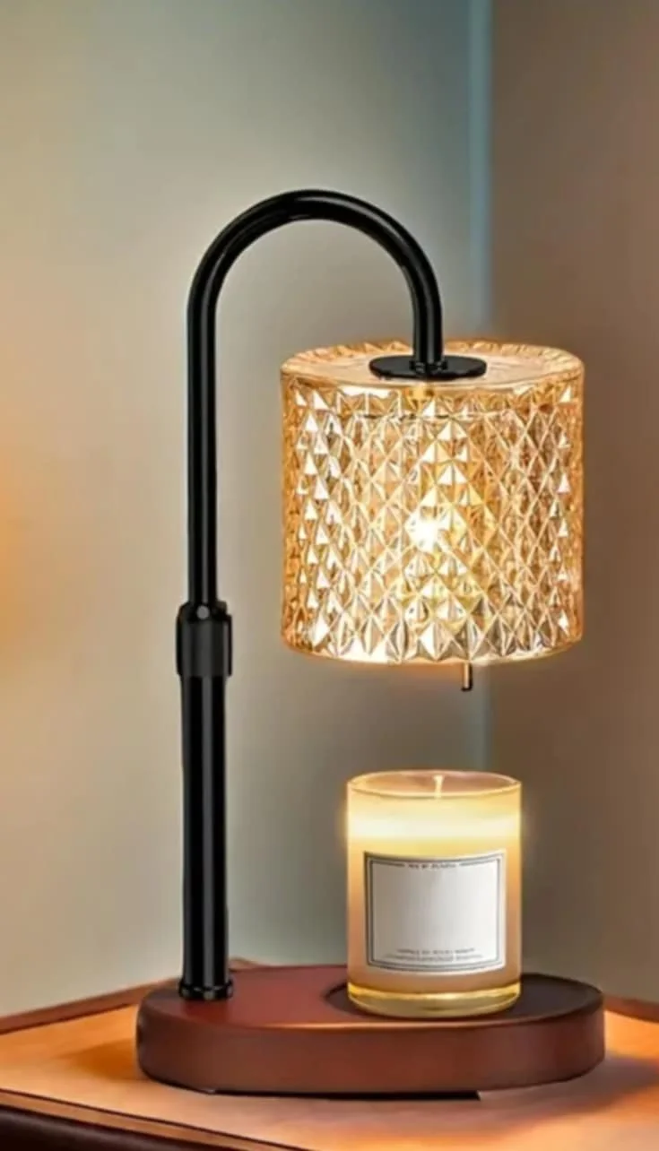 Candle Lamp Warmer - Crystal Shade
