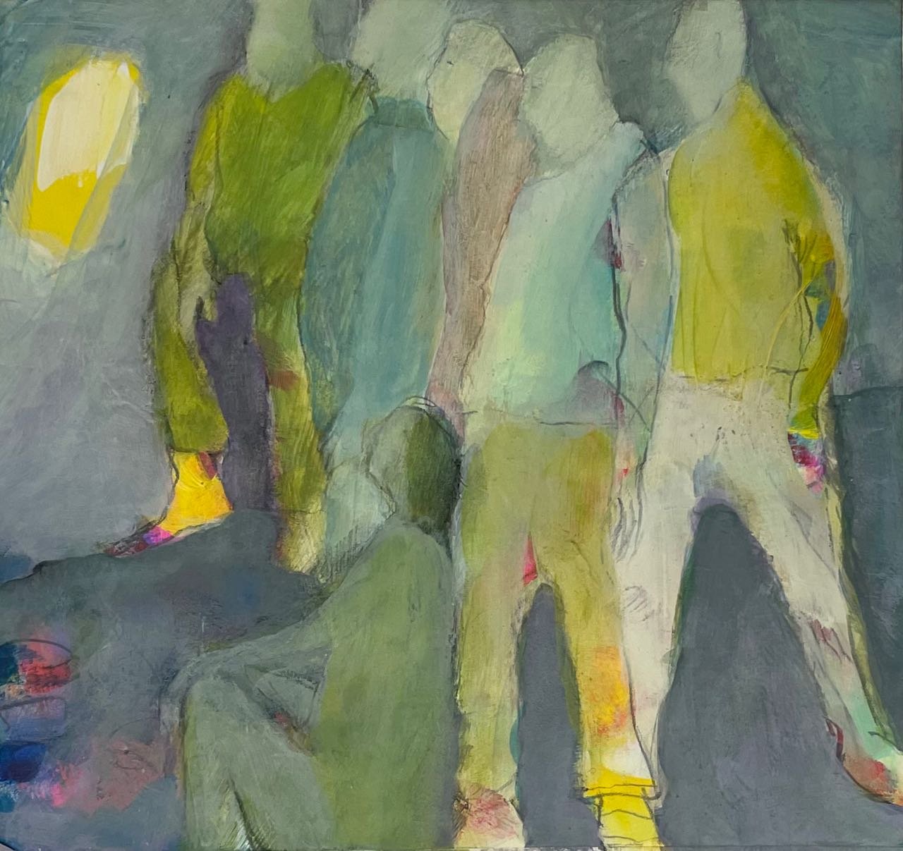 20x20, Tusche, Kreide, Graphit, Acryl auf Papier, 2024